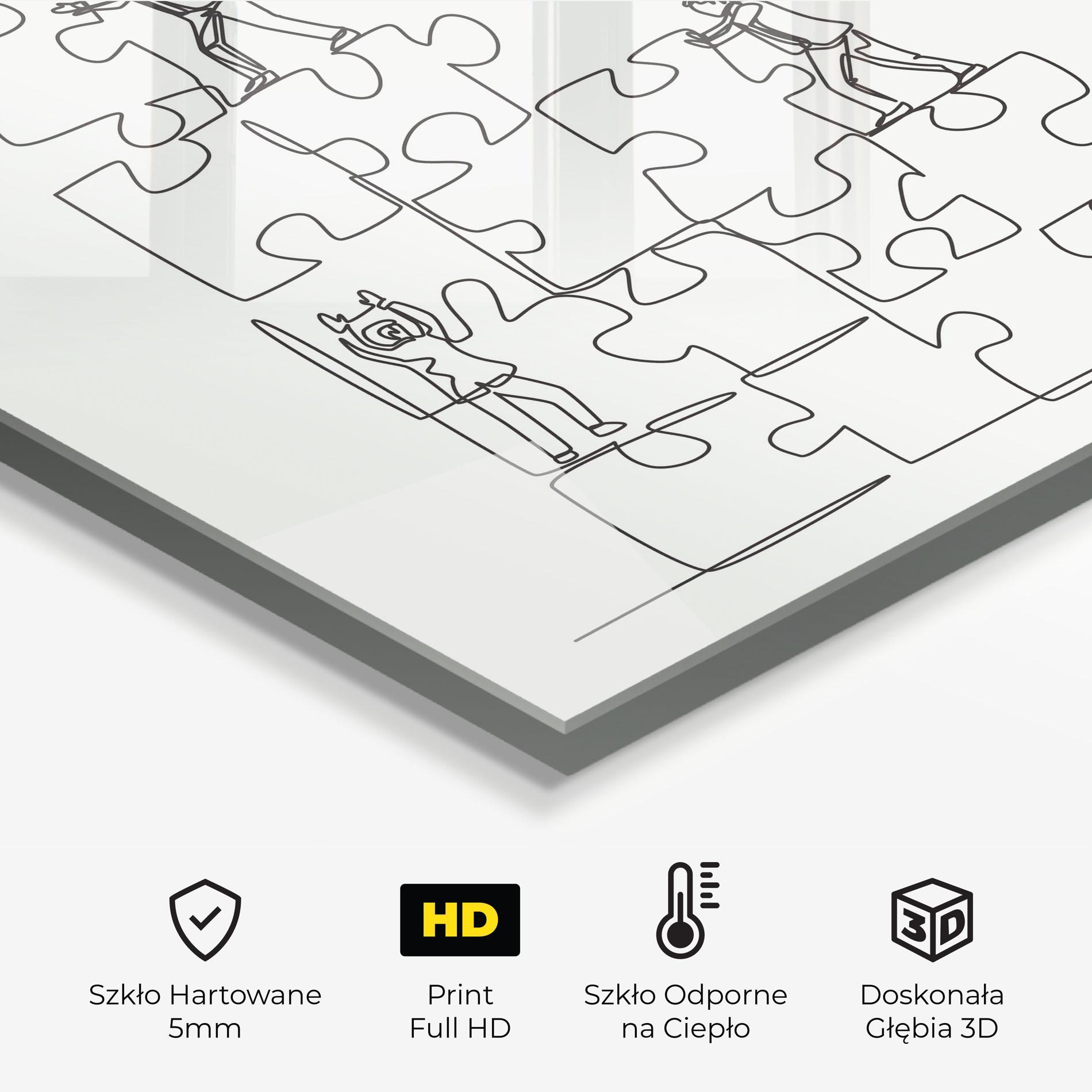 Panel Szklany do Kuchni Businessman Up mockup 2