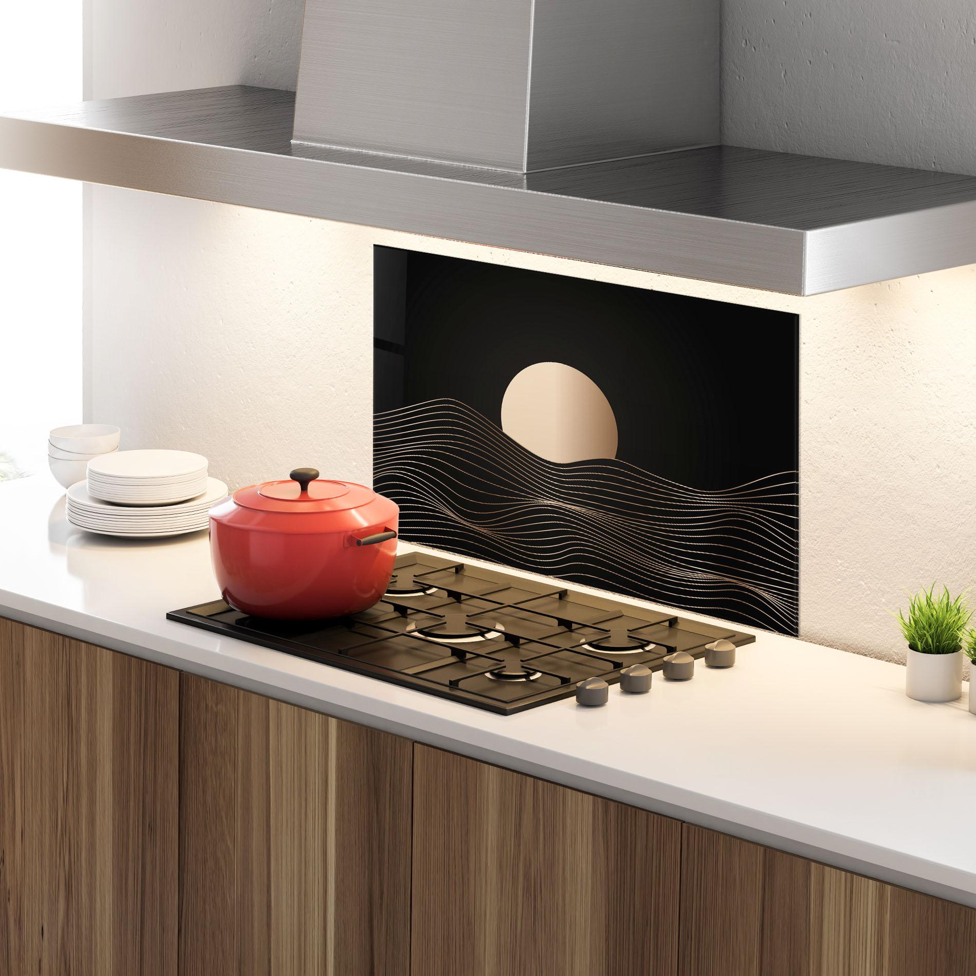 Panel Szklany do Kuchni Cream Moon mockup 4