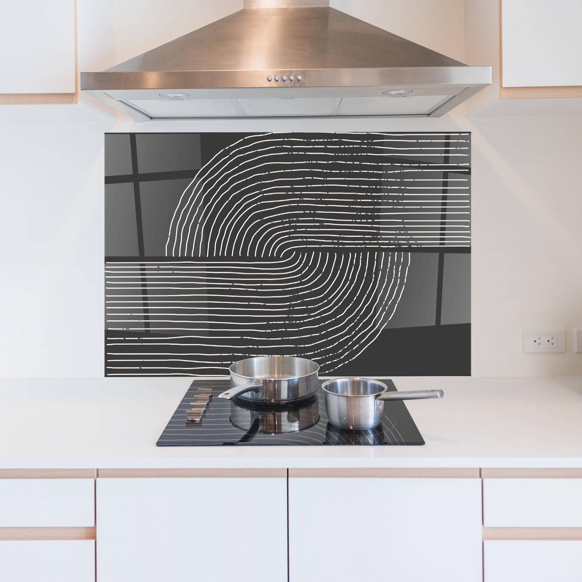 Panel Szklany do Kuchni Minimalist Circle mockup 5