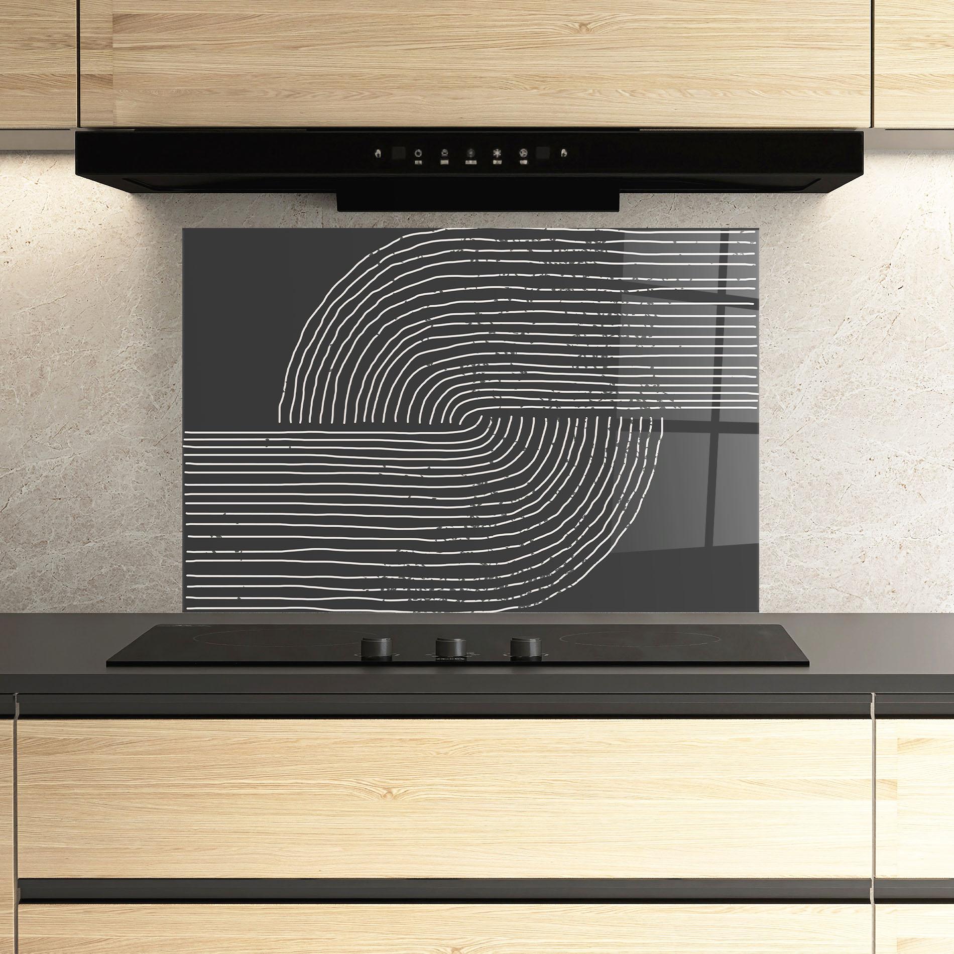 Panel Szklany do Kuchni Minimalist Circle mockup 3