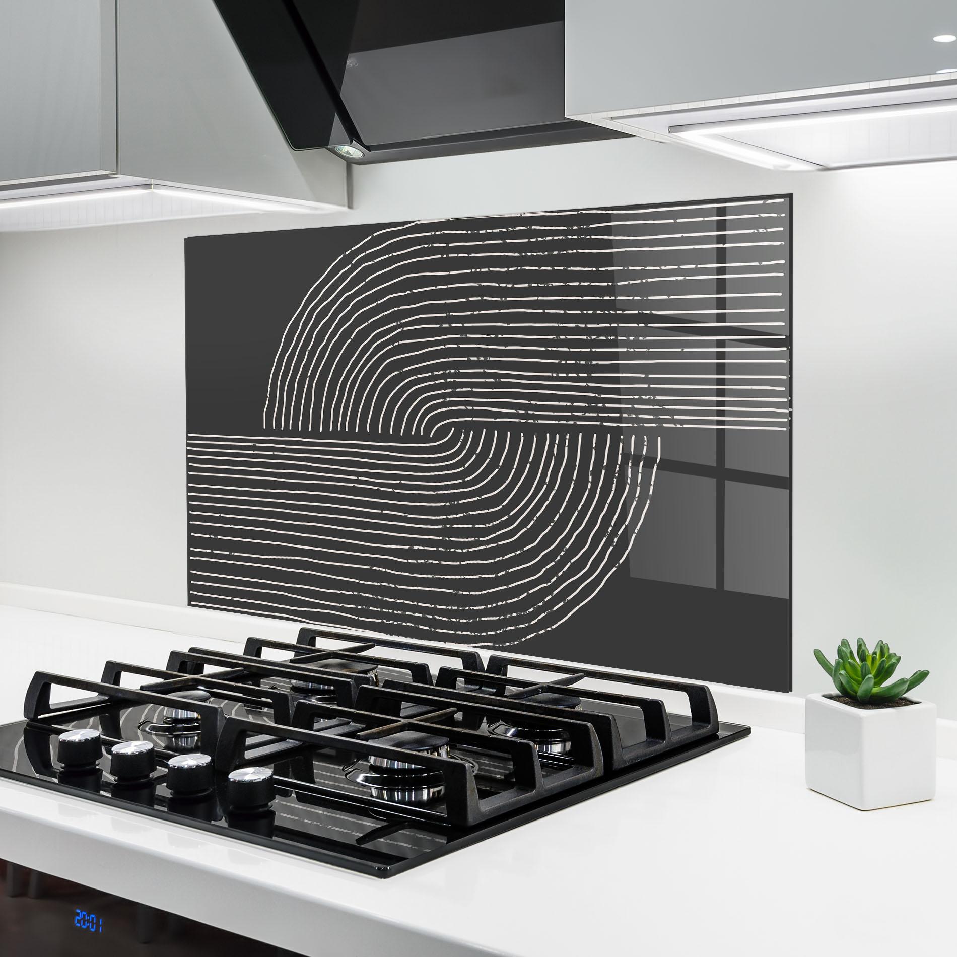 Panel Szklany do Kuchni Minimalist Circle mockup 6