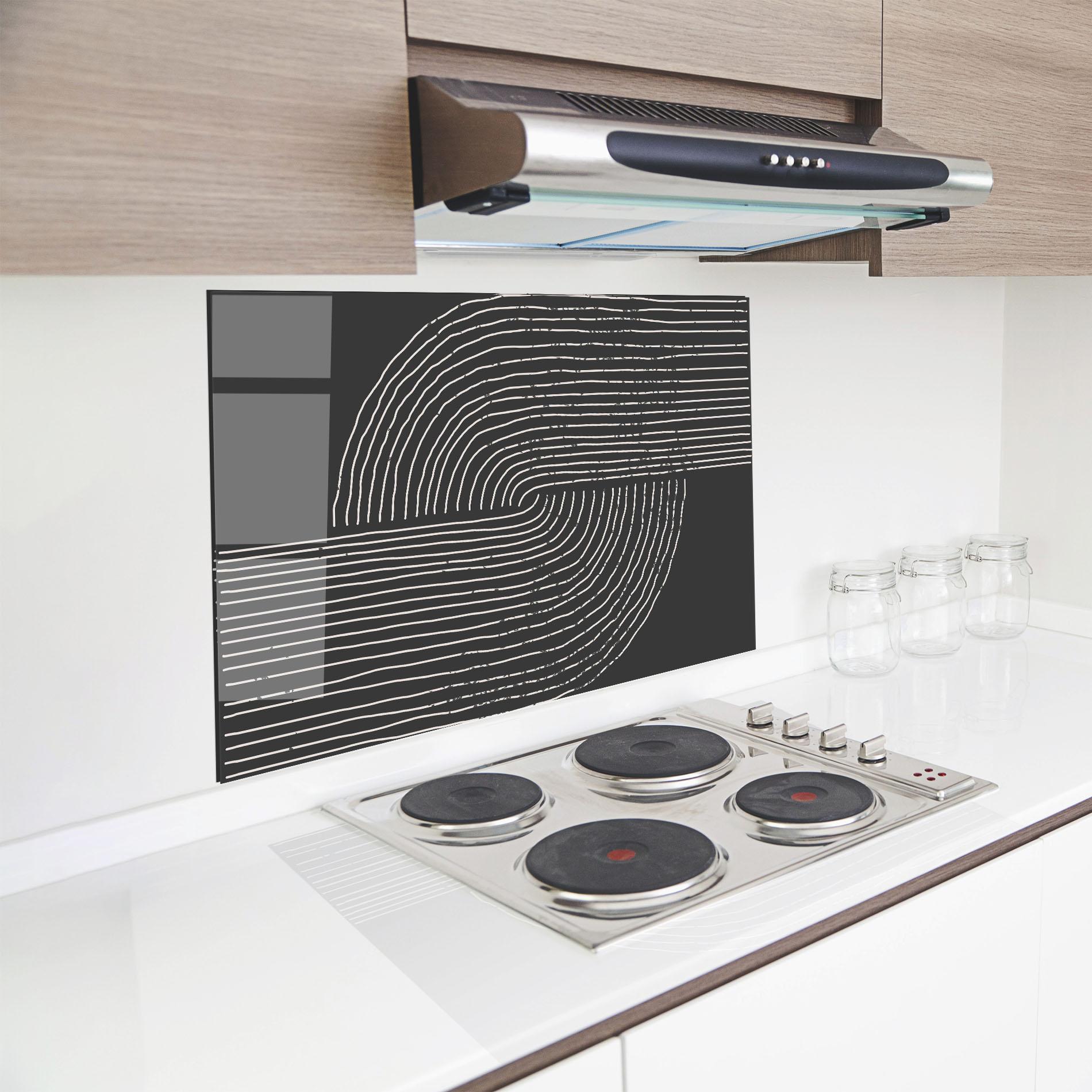 Panel Szklany do Kuchni Minimalist Circle mockup 8