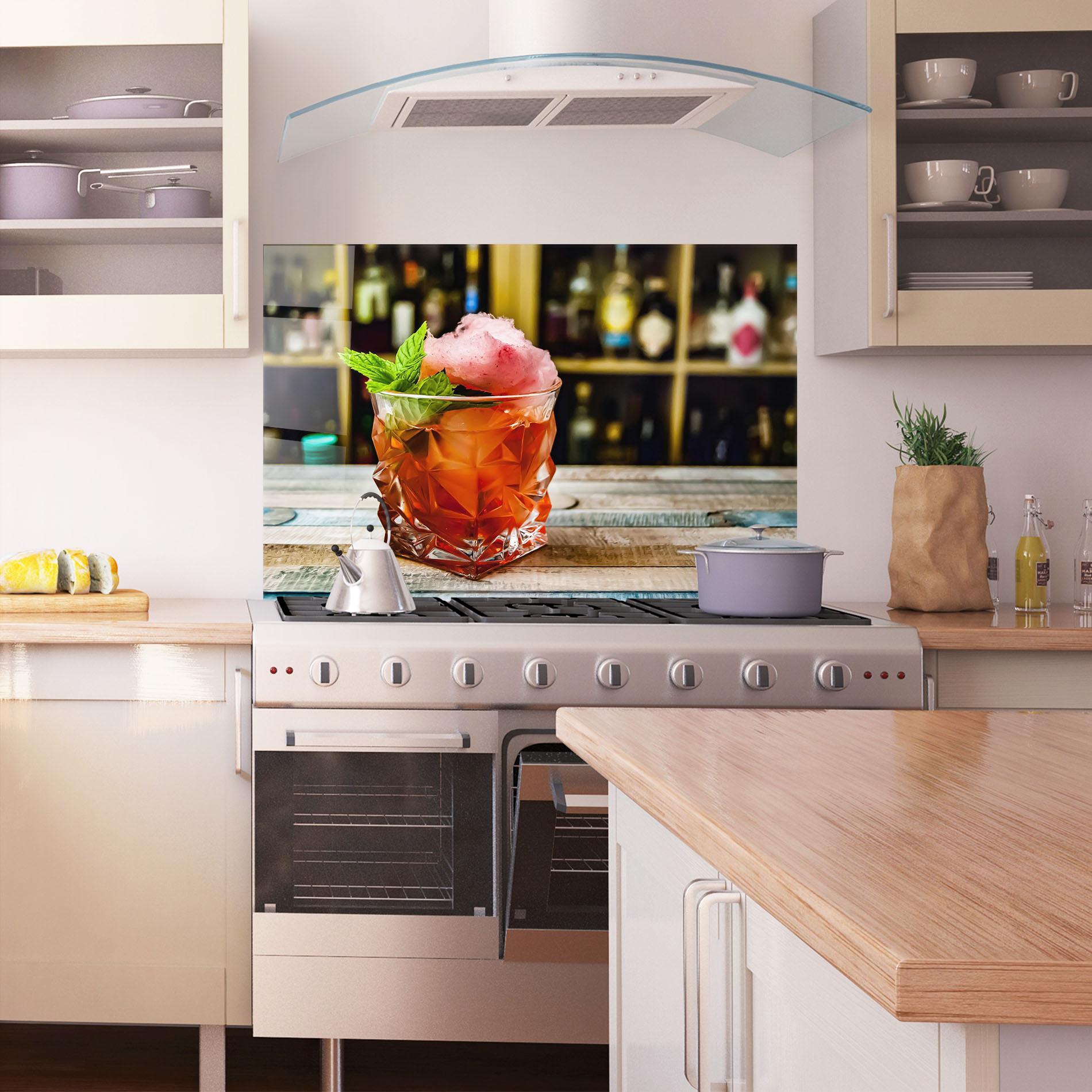 Panel Szklany do Kuchni Cola Drink mockup 1