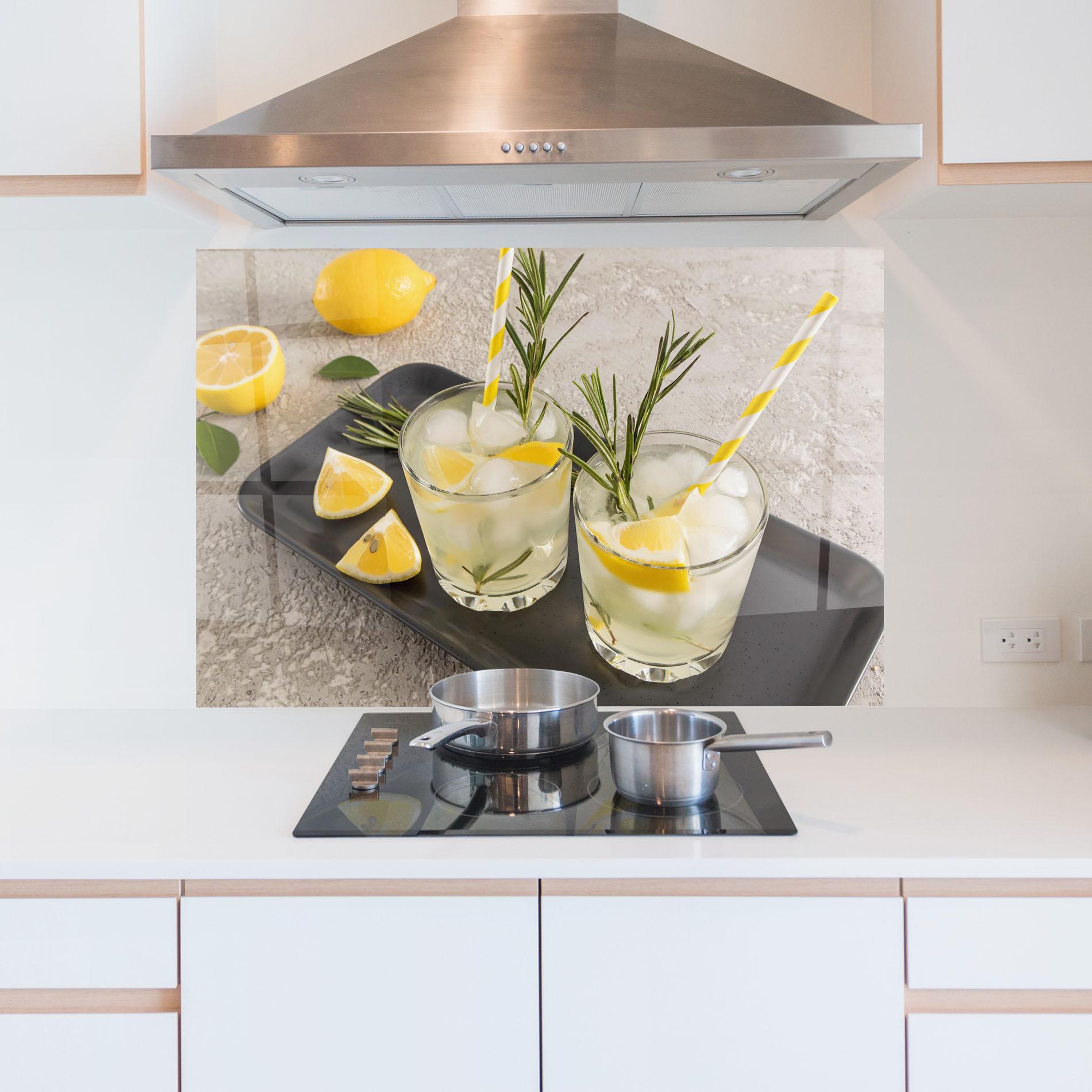 Panel Szklany do Kuchni Fruit Vitamin Water mockup 5