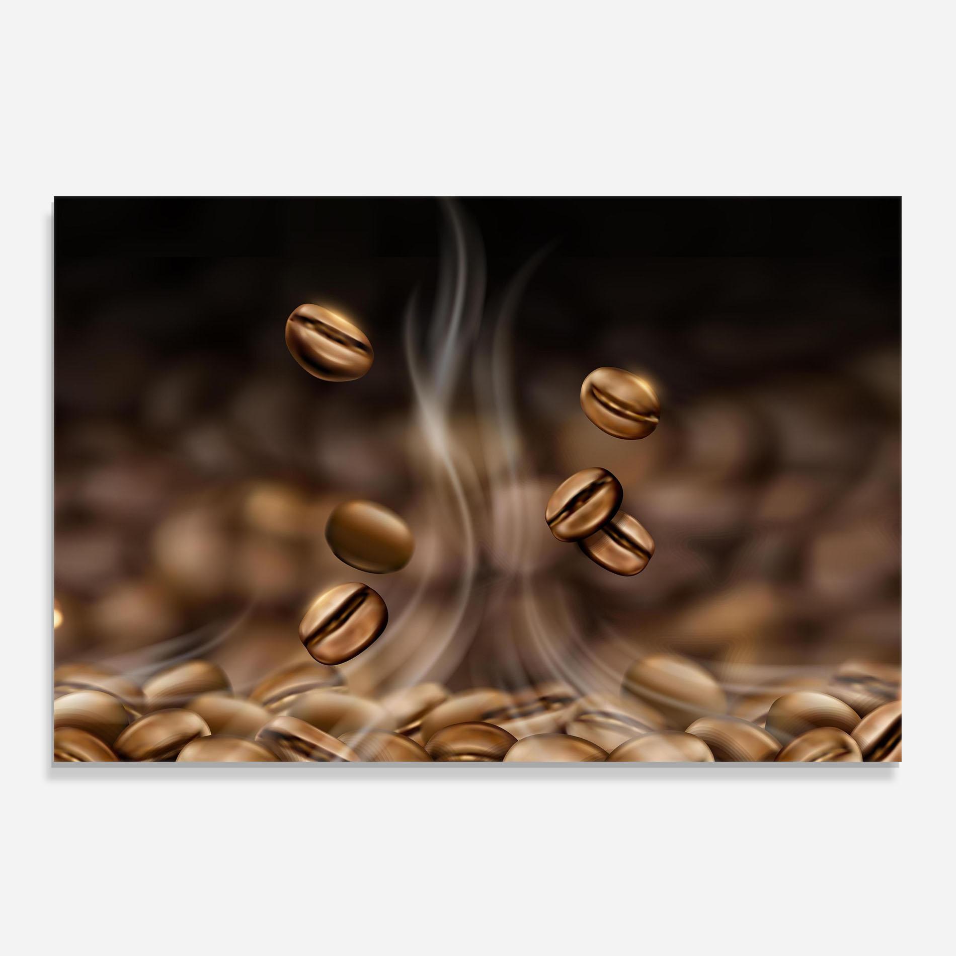 Panel Szklany do Kuchni Coffee Smoke mockup 0