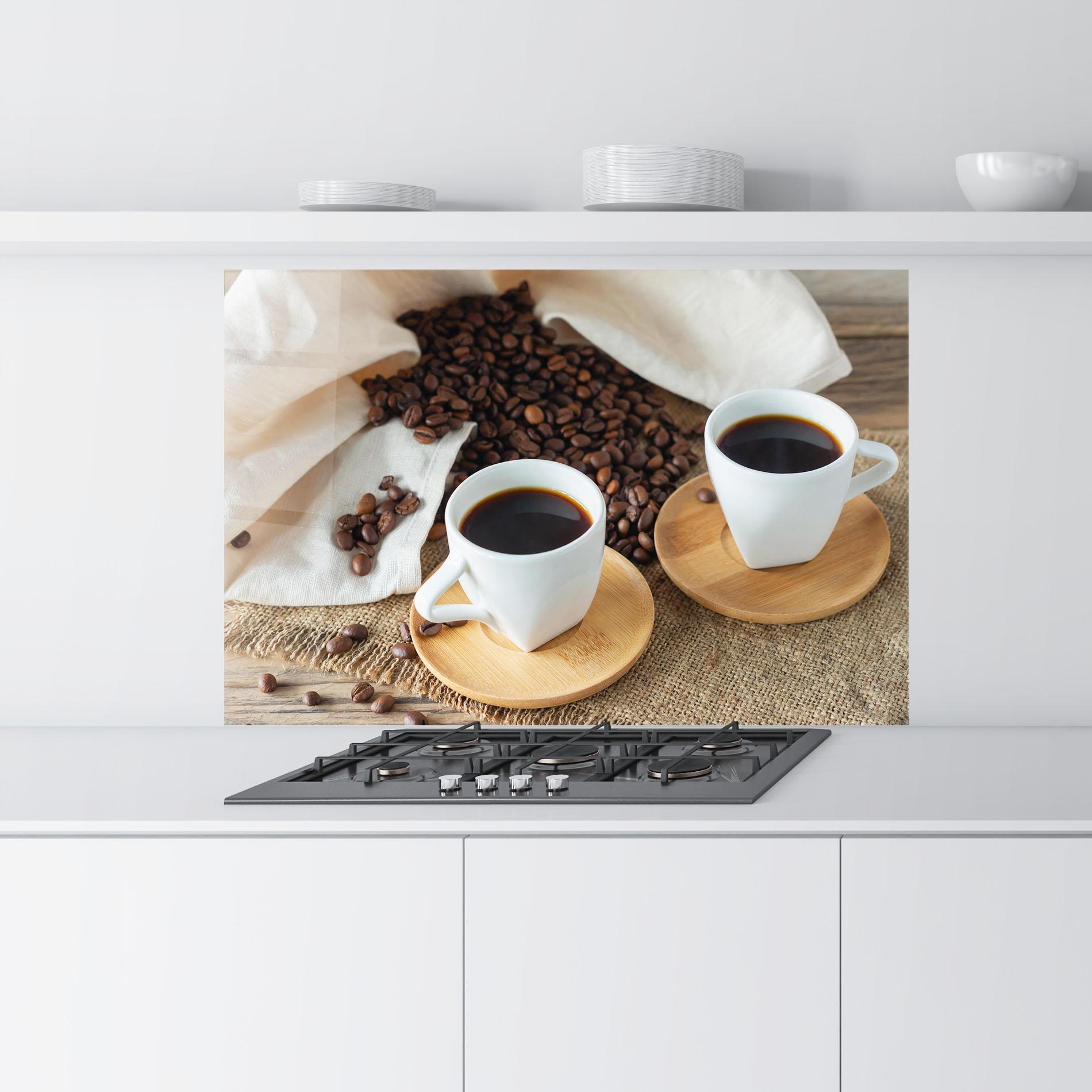 Panel Szklany do Kuchni Fresh Espresso mockup 9