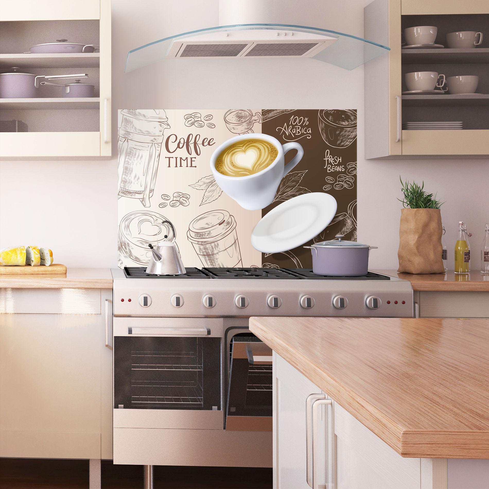 Panel Szklany do Kuchni Fresh Beans mockup 1