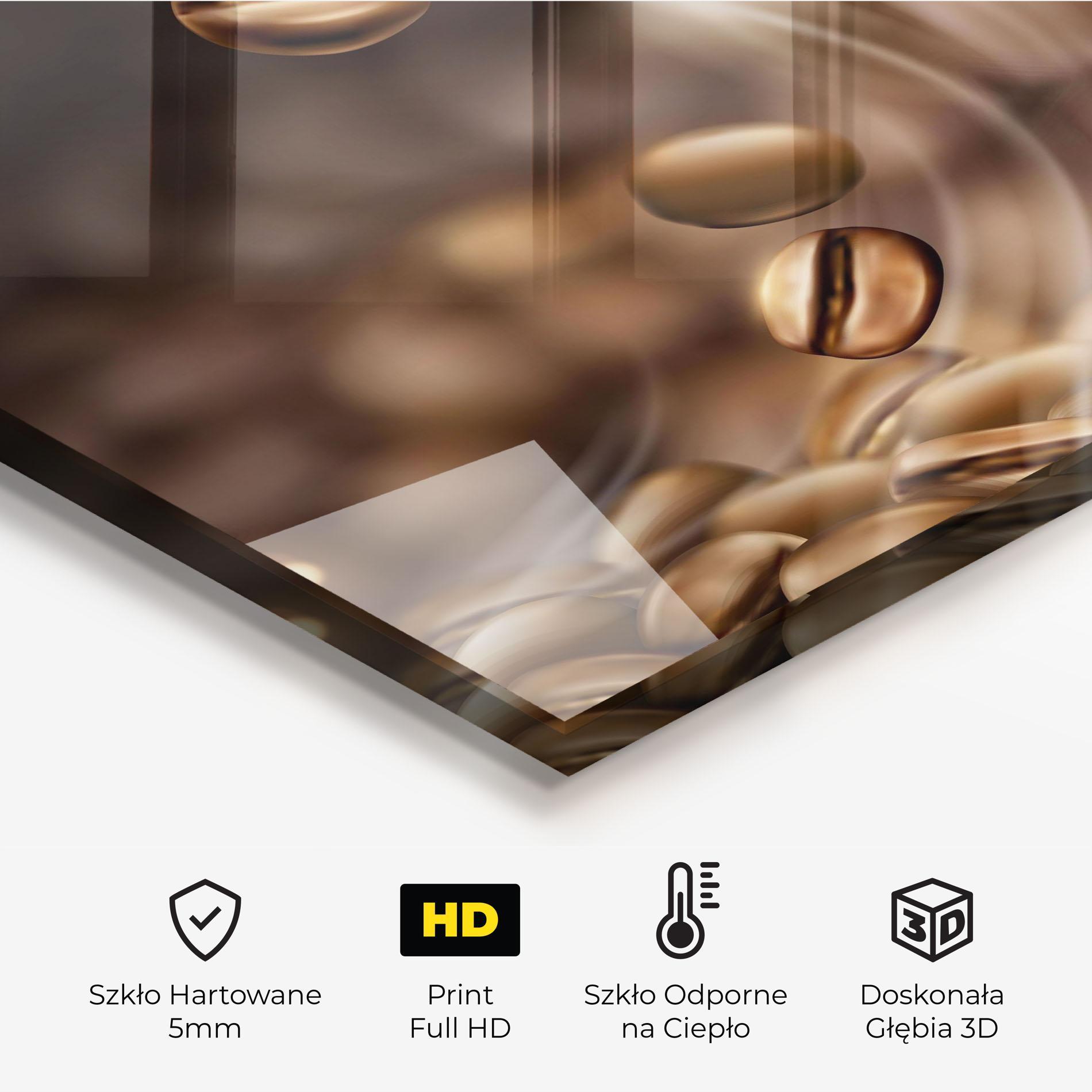 Panel Szklany do Kuchni Coffee Smoke mockup 2