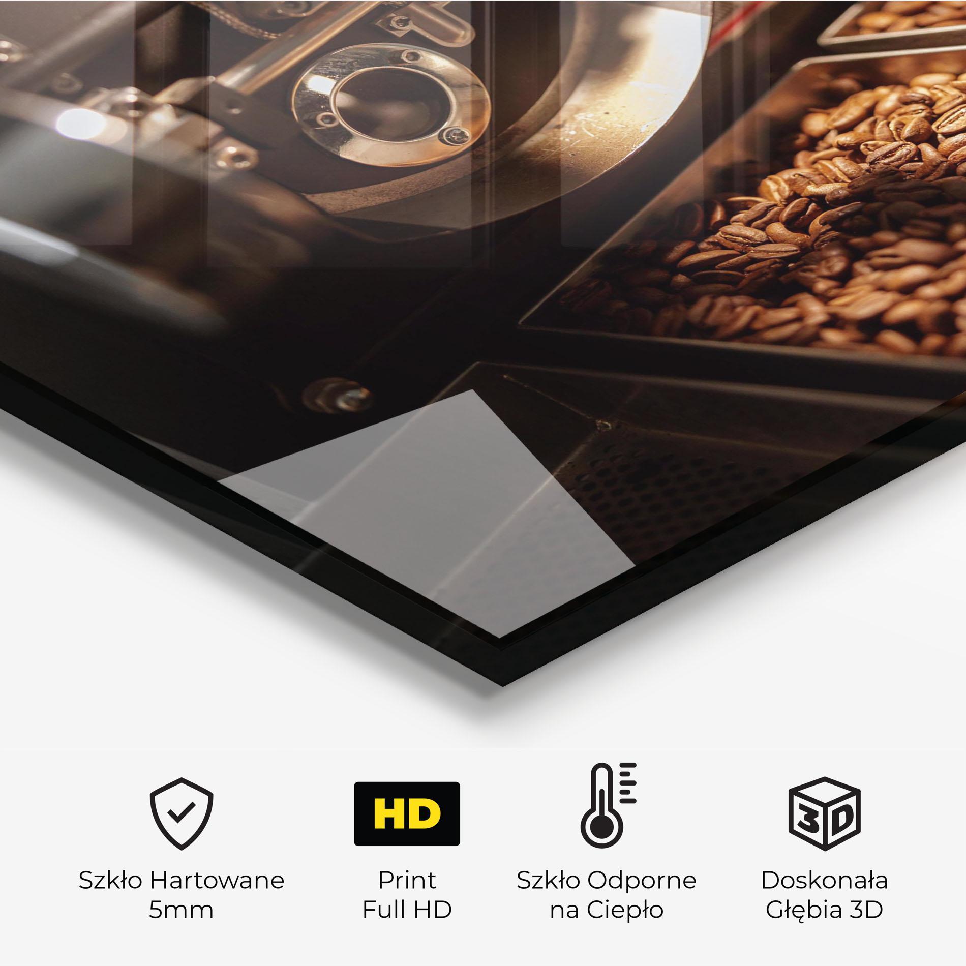 Panel Szklany do Kuchni Industrial Coffee Machine mockup 2