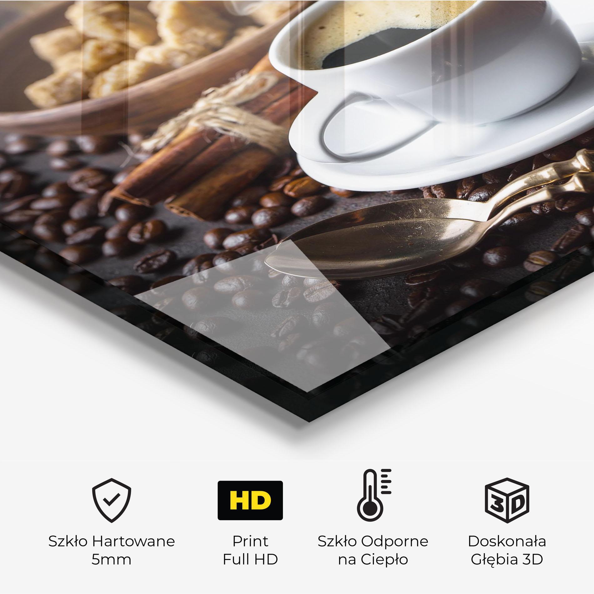 Panel Szklany do Kuchni Old Coffee Cup mockup 2