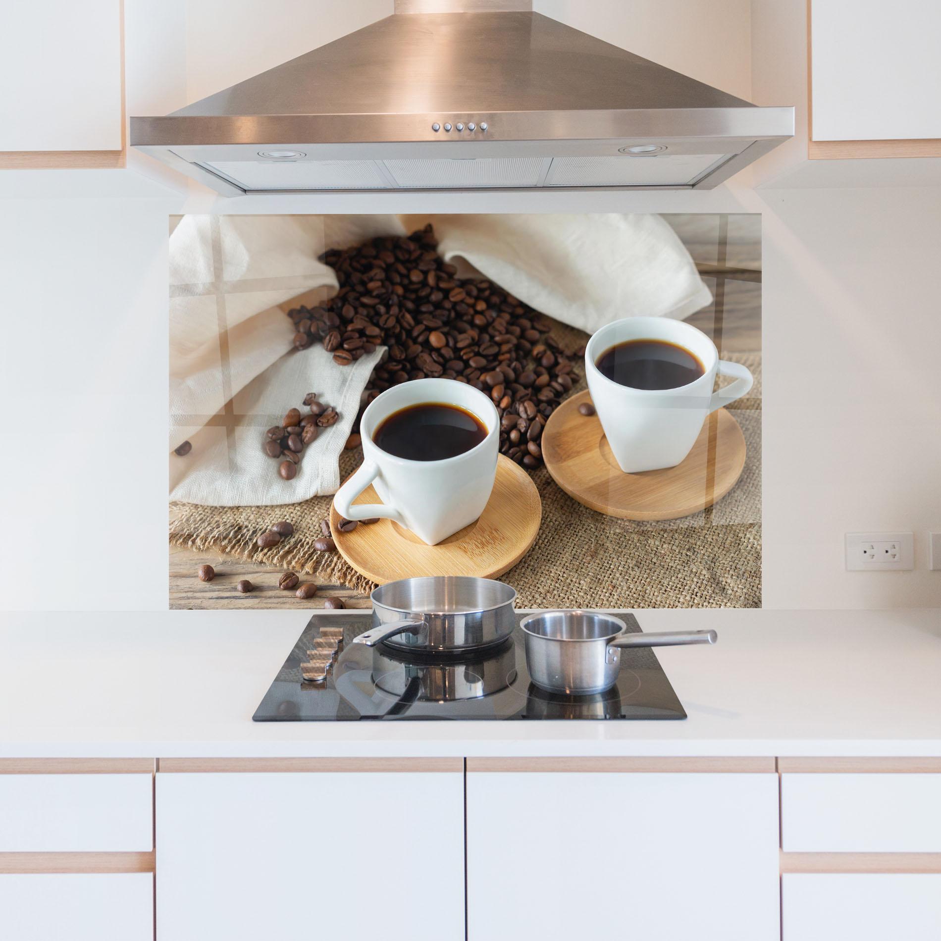 Panel Szklany do Kuchni Fresh Espresso mockup 5