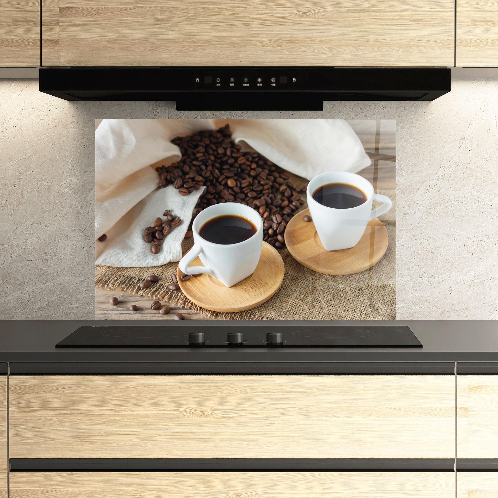 Panel Szklany do Kuchni Fresh Espresso mockup 3