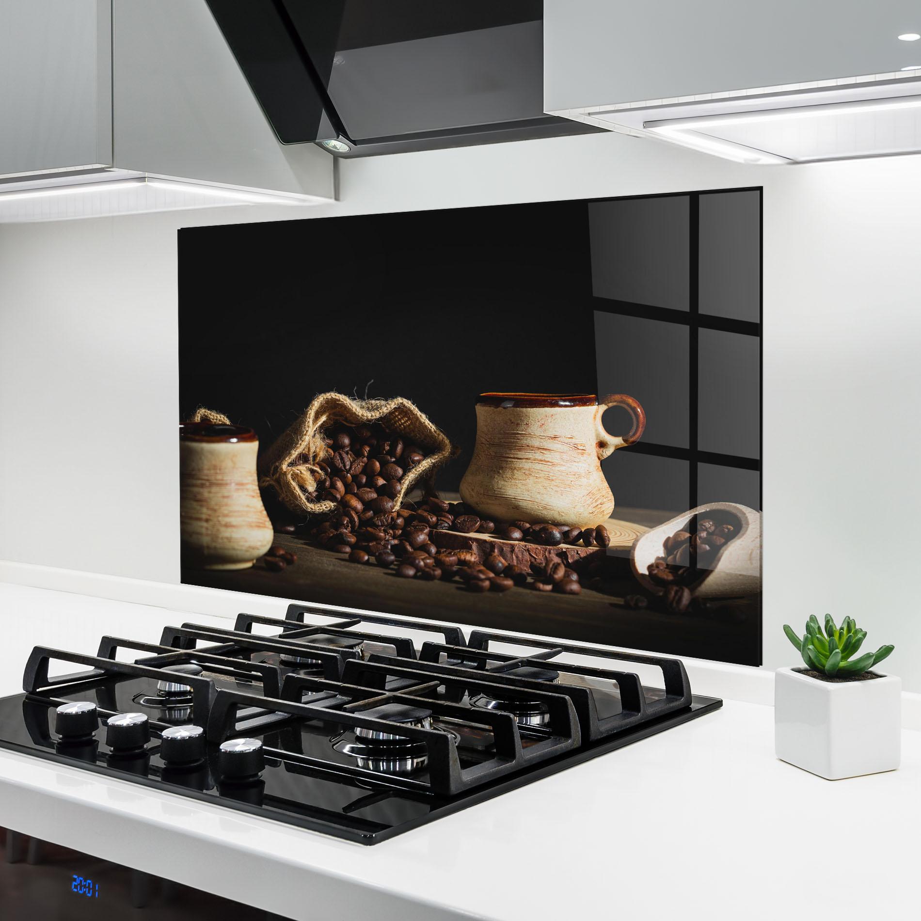 Panel Szklany do Kuchni Old Cup Of Coffee mockup 6