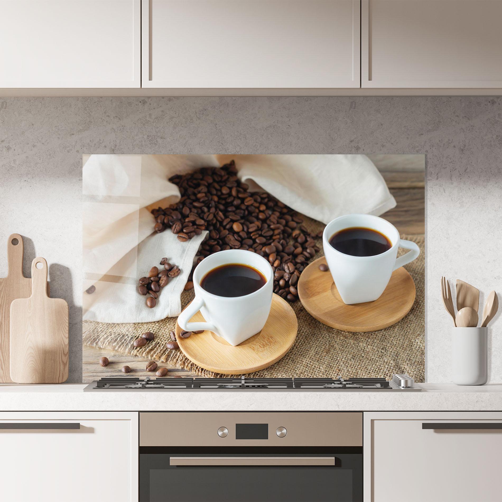 Panel Szklany do Kuchni Fresh Espresso mockup 7