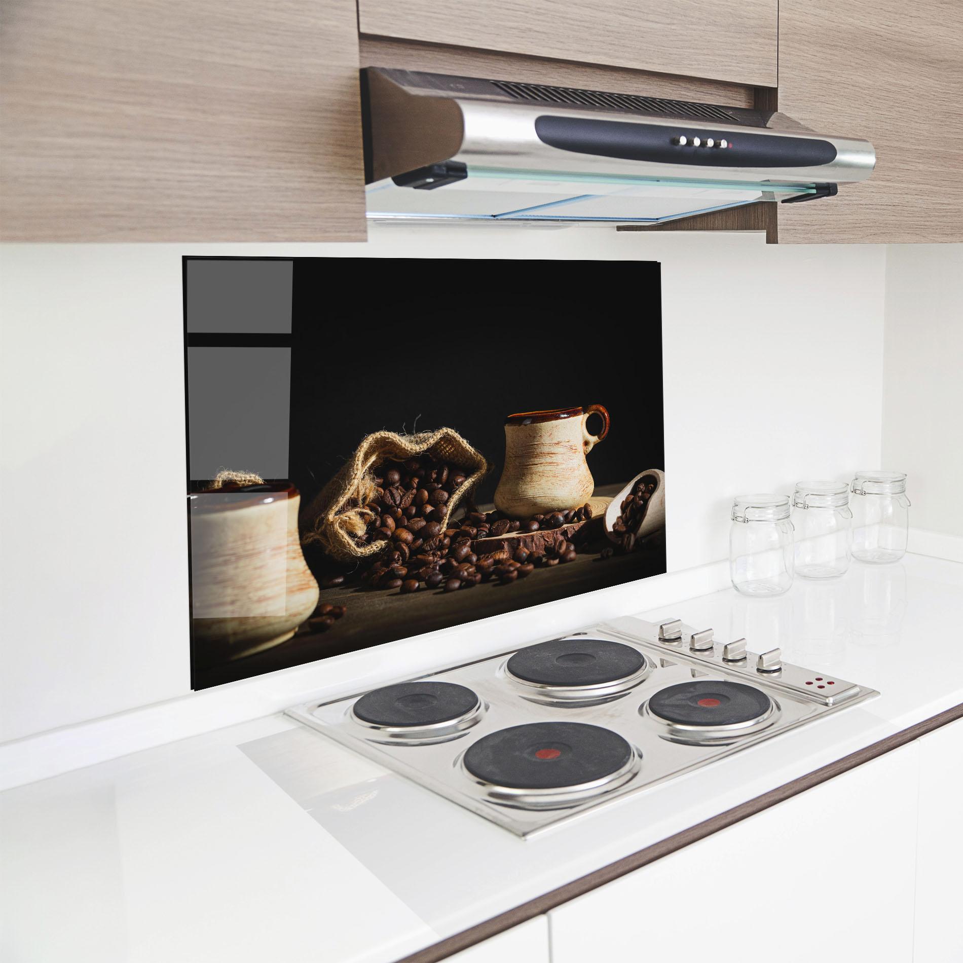 Panel Szklany do Kuchni Old Cup Of Coffee mockup 8