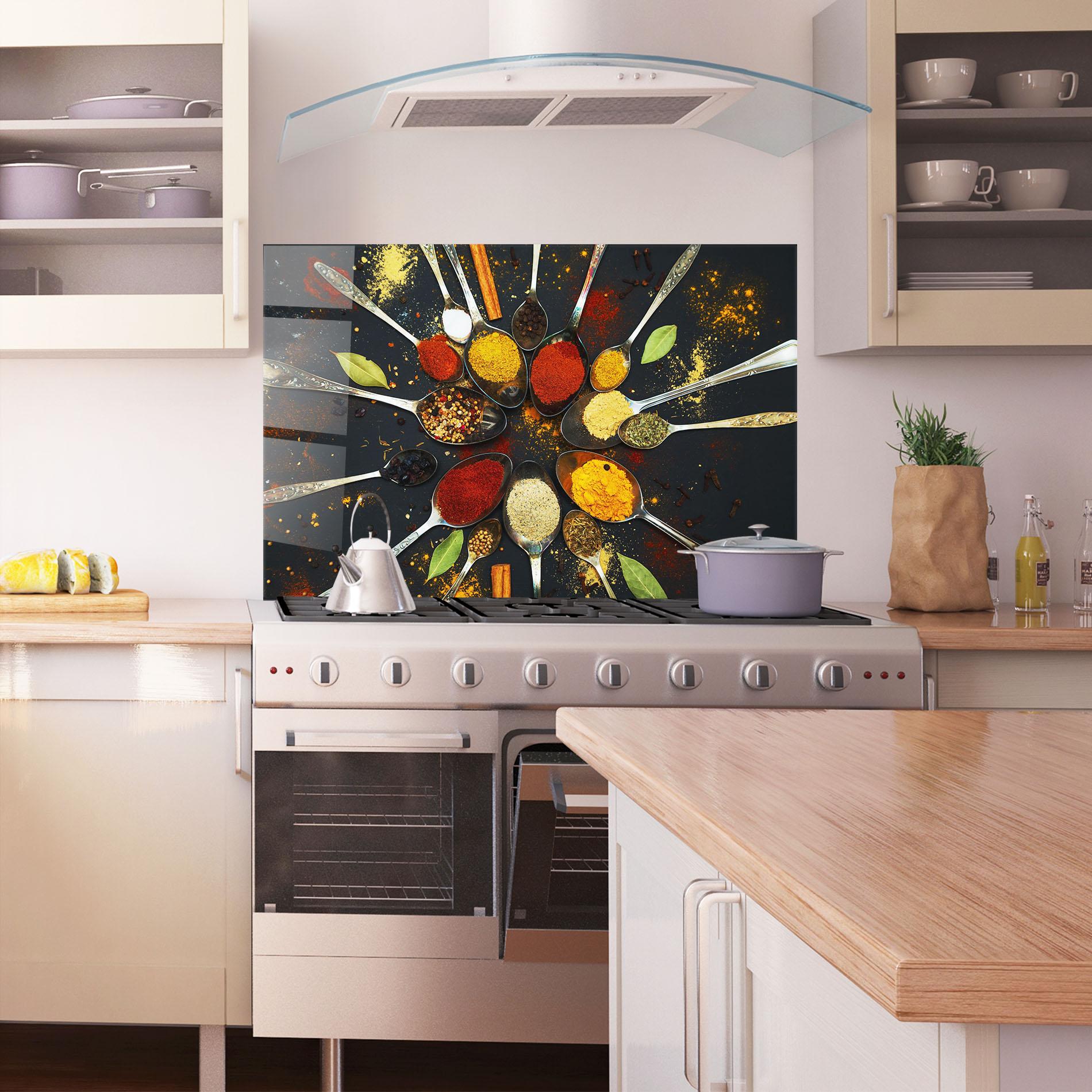 Panel Szklany do Kuchni Cooking Spoons mockup 1