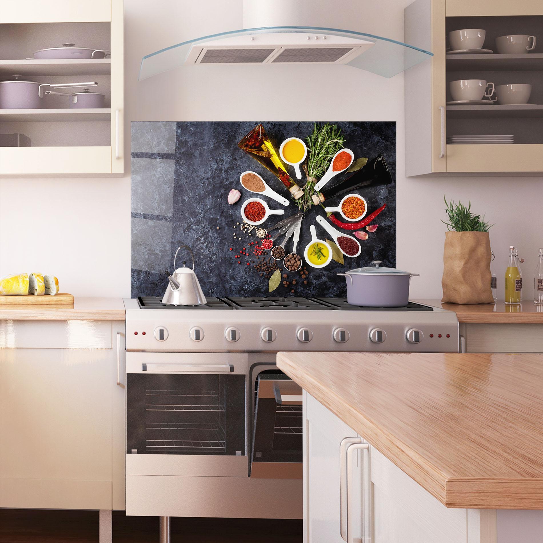 Panel Szklany do Kuchni Spices mockup 1