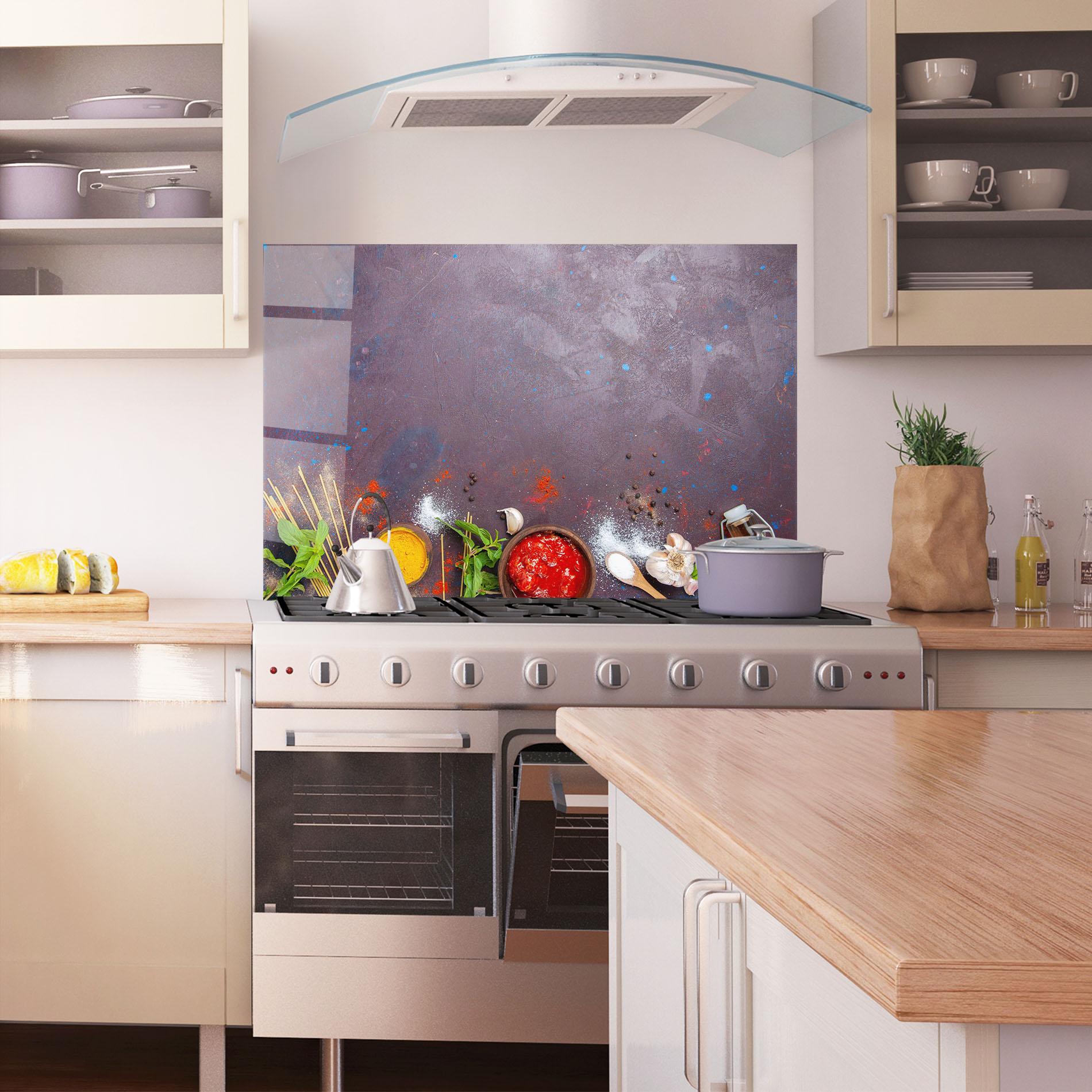 Panel Szklany do Kuchni Tomato Sauce mockup 1