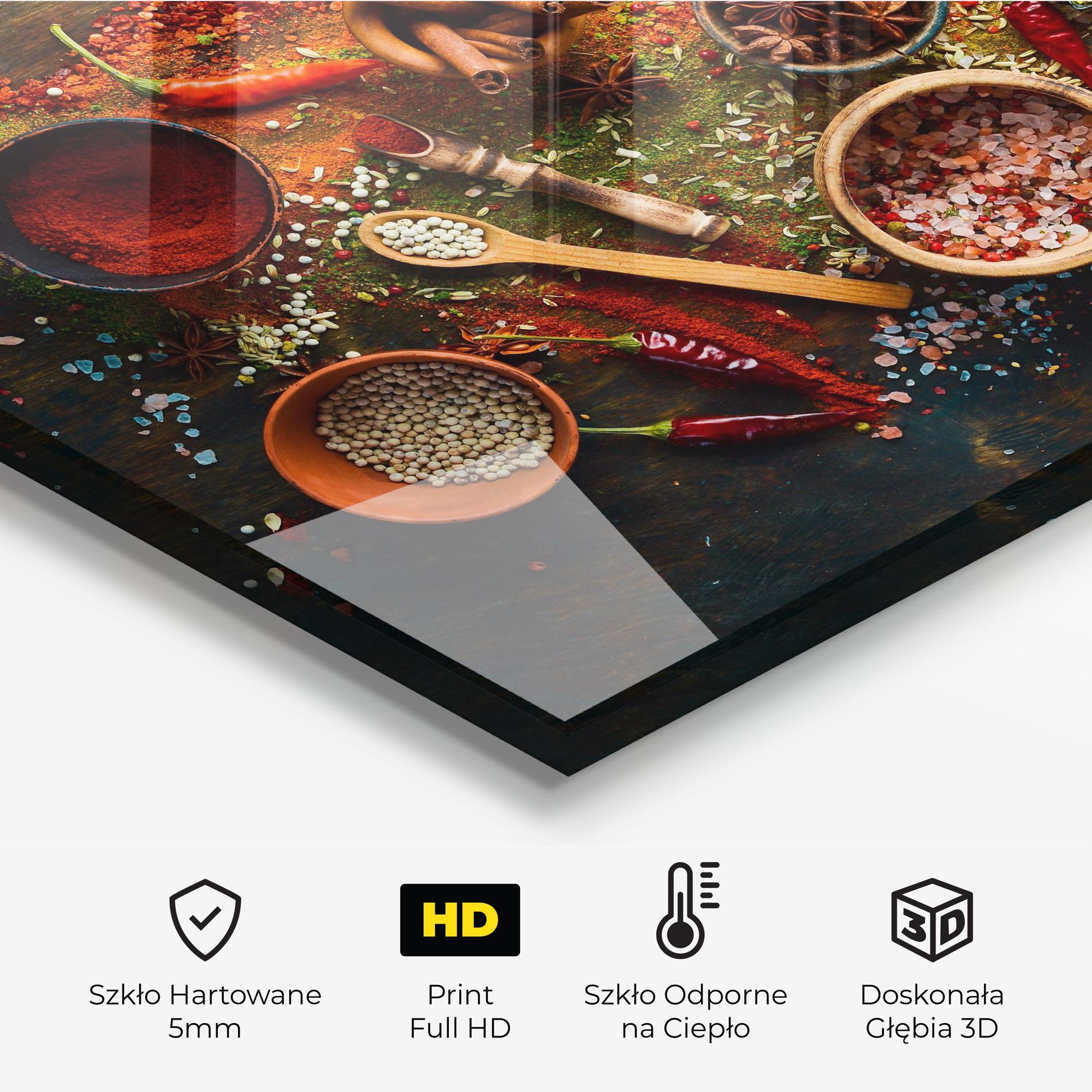 Panel Szklany do Kuchni Seasonings Mix mockup 2