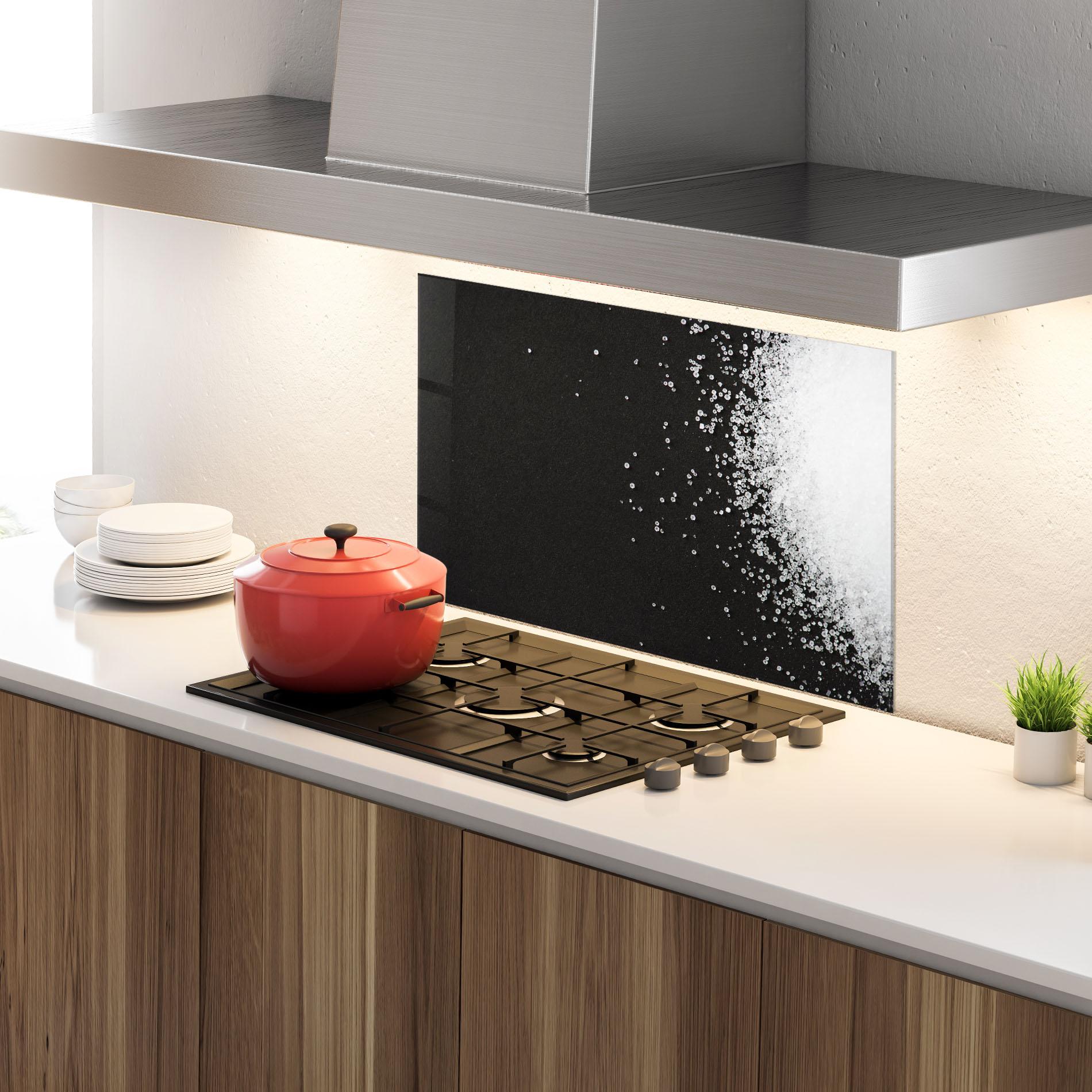 Panel Szklany do Kuchni Salt Texture mockup 4