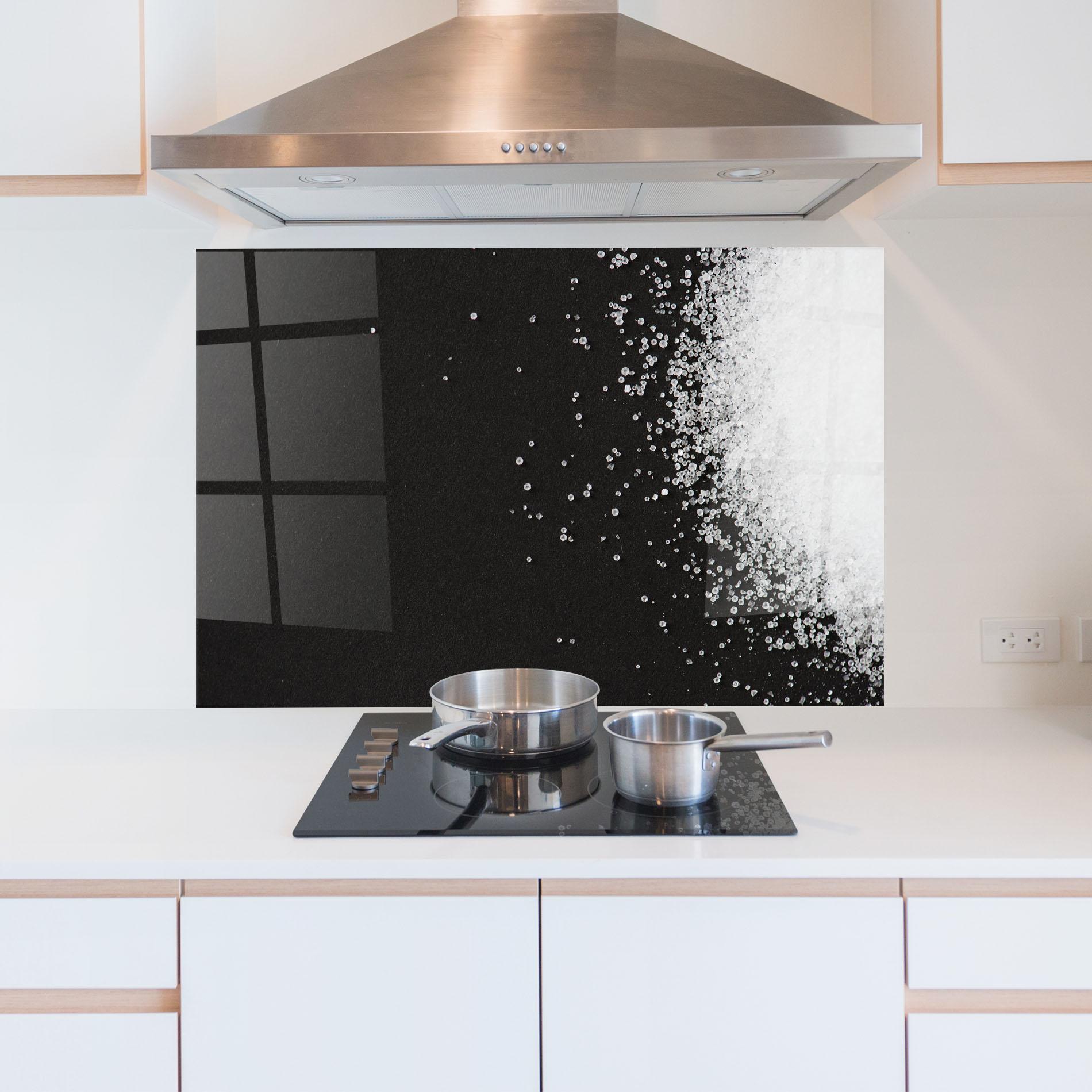 Panel Szklany do Kuchni Salt Texture mockup 5