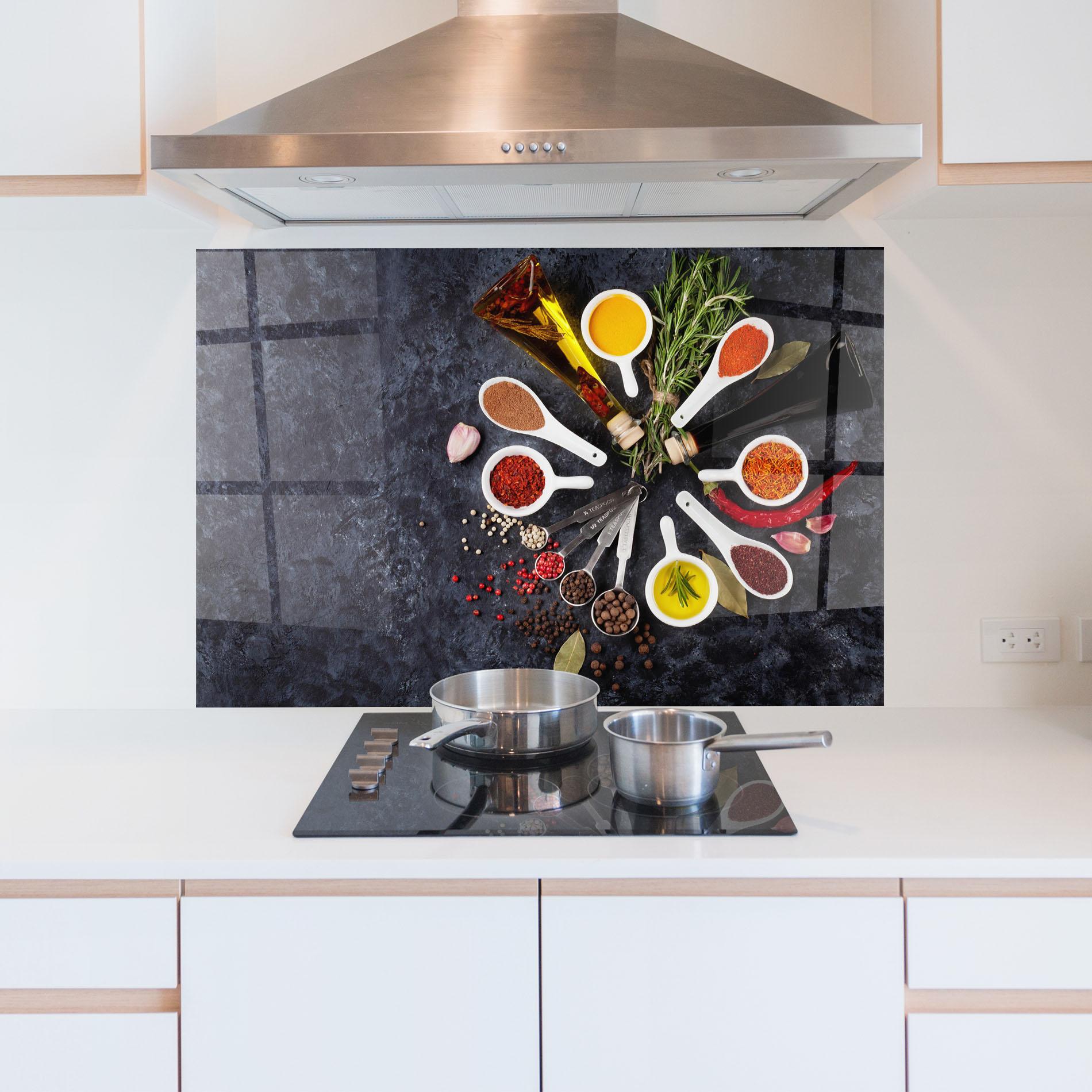 Panel Szklany do Kuchni Spices mockup 5