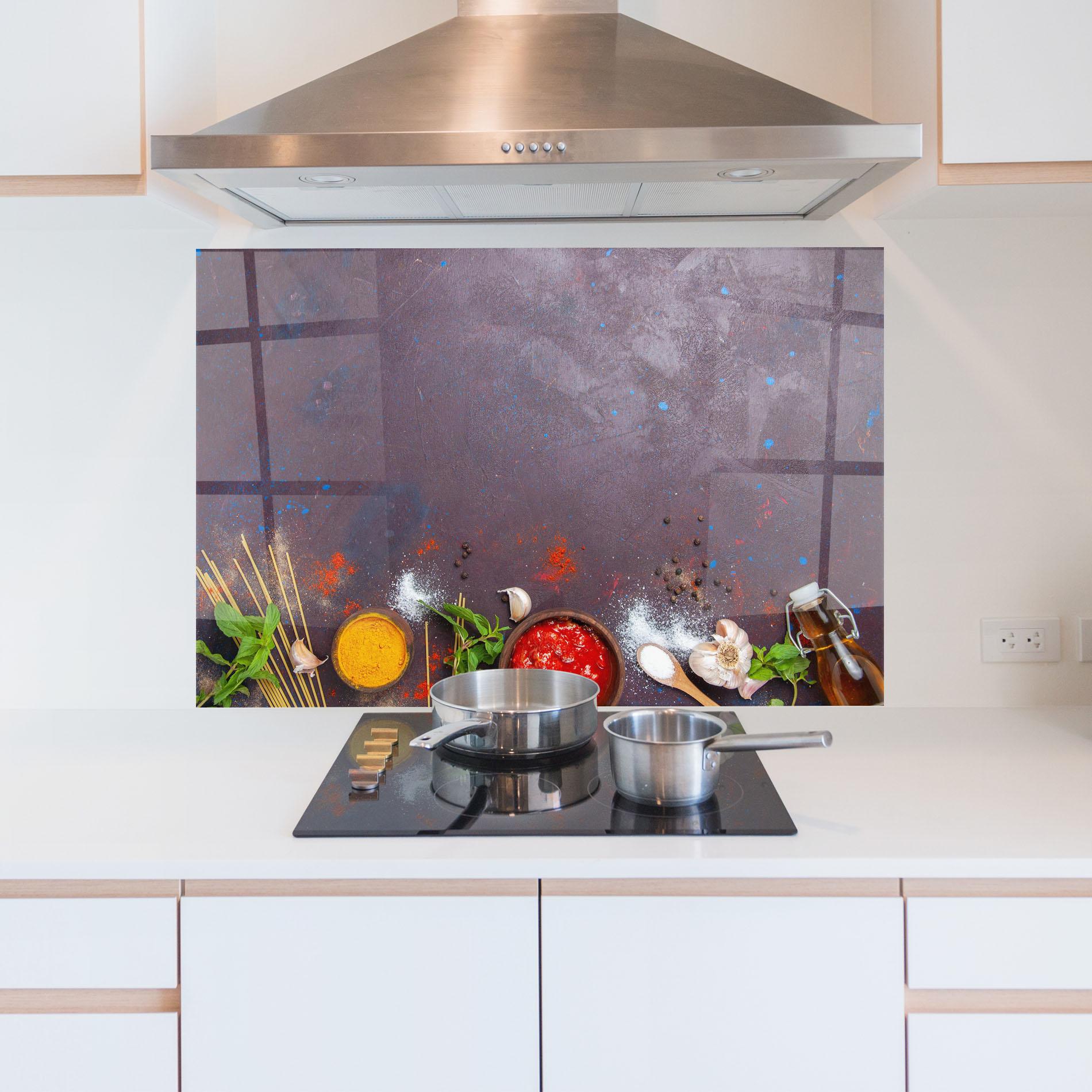 Panel Szklany do Kuchni Tomato Sauce mockup 5