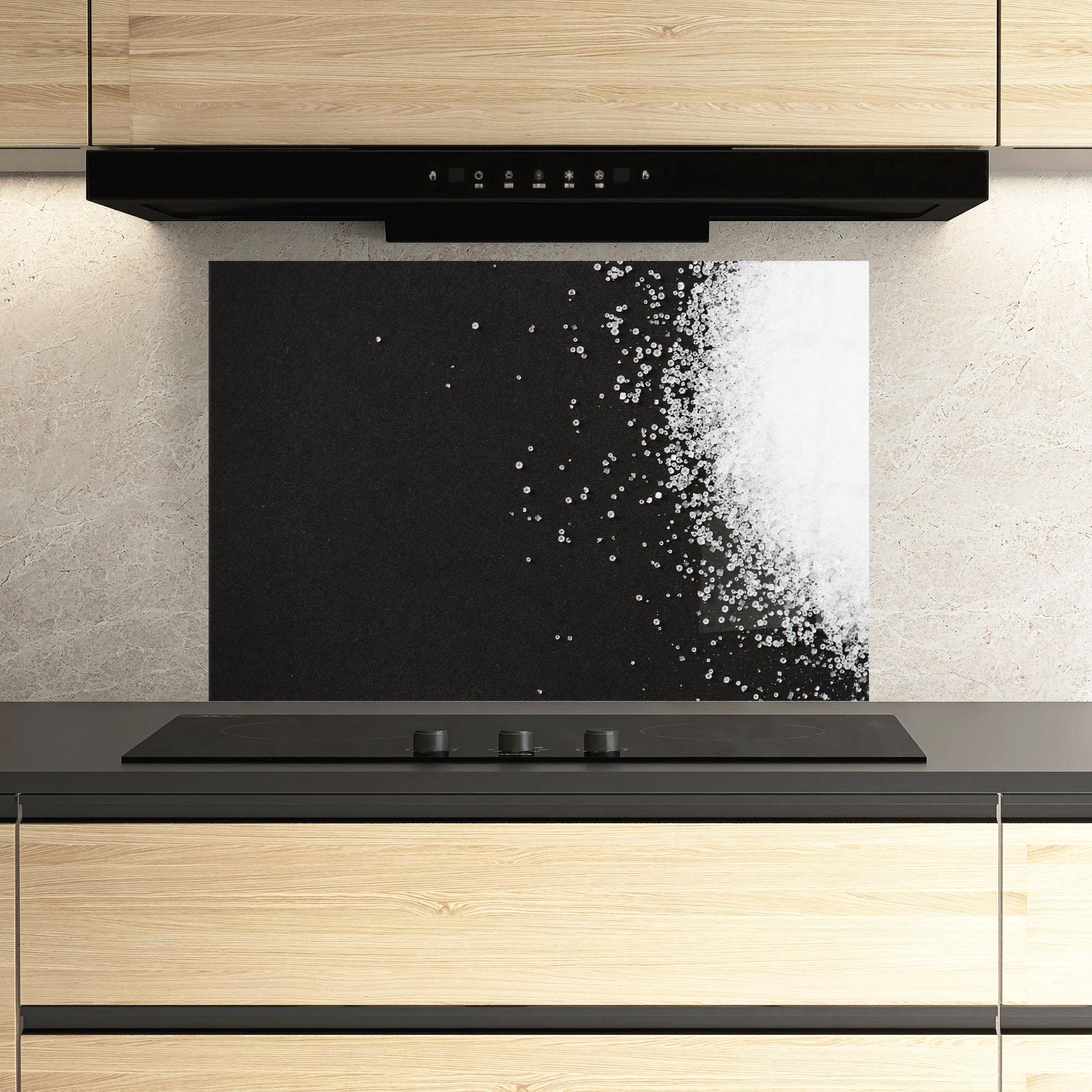 Panel Szklany do Kuchni Salt Texture mockup 3