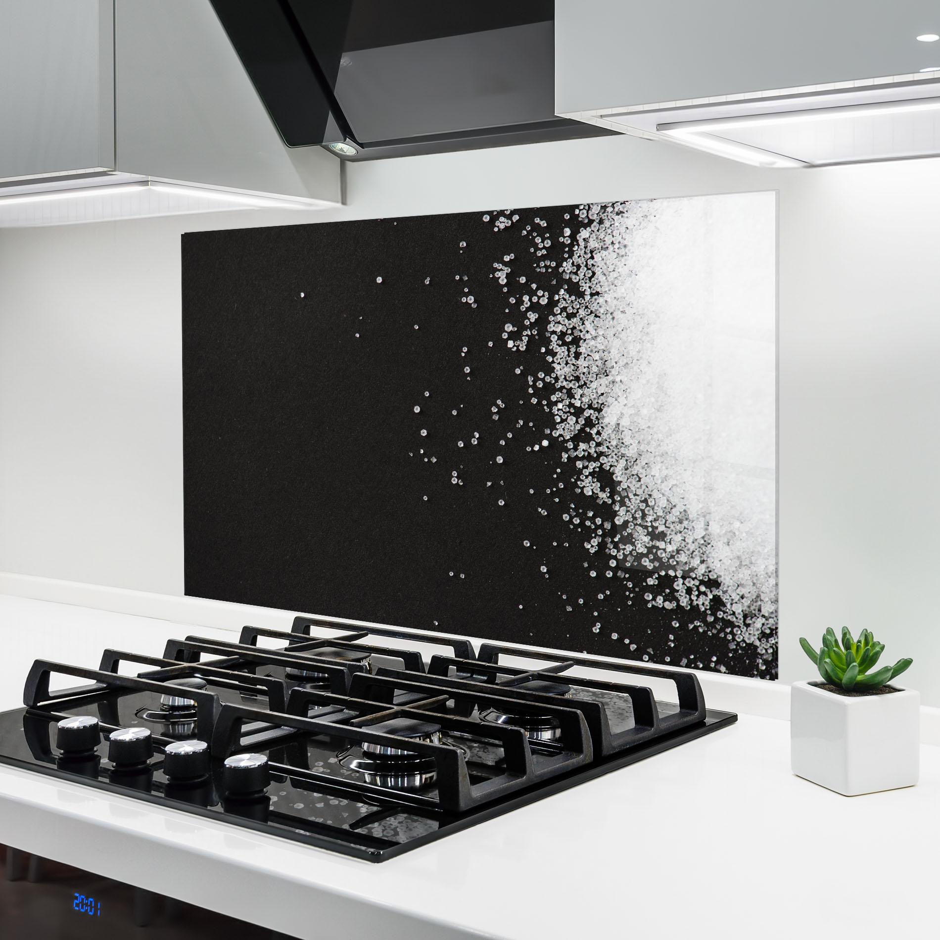 Panel Szklany do Kuchni Salt Texture mockup 6