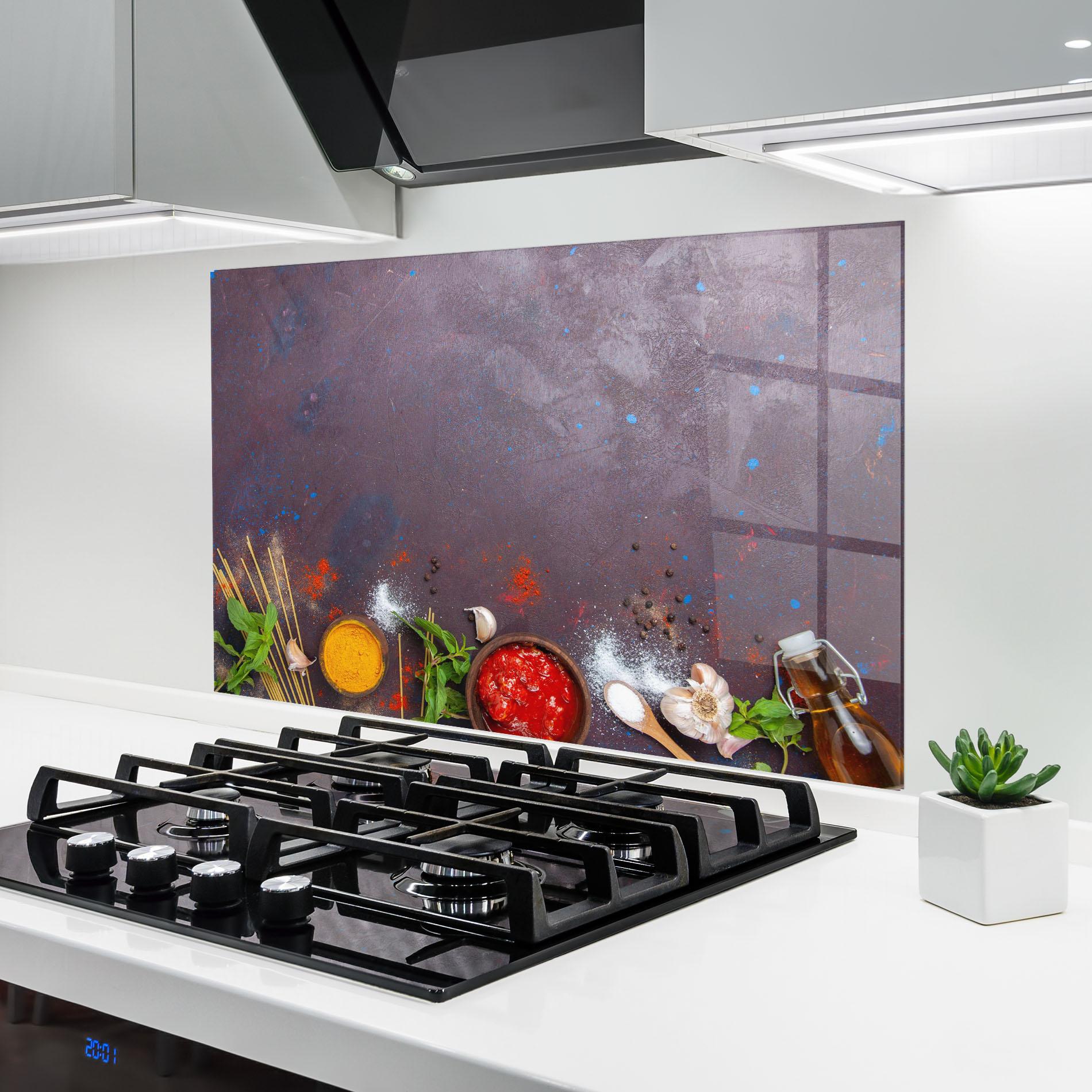 Panel Szklany do Kuchni Tomato Sauce mockup 6