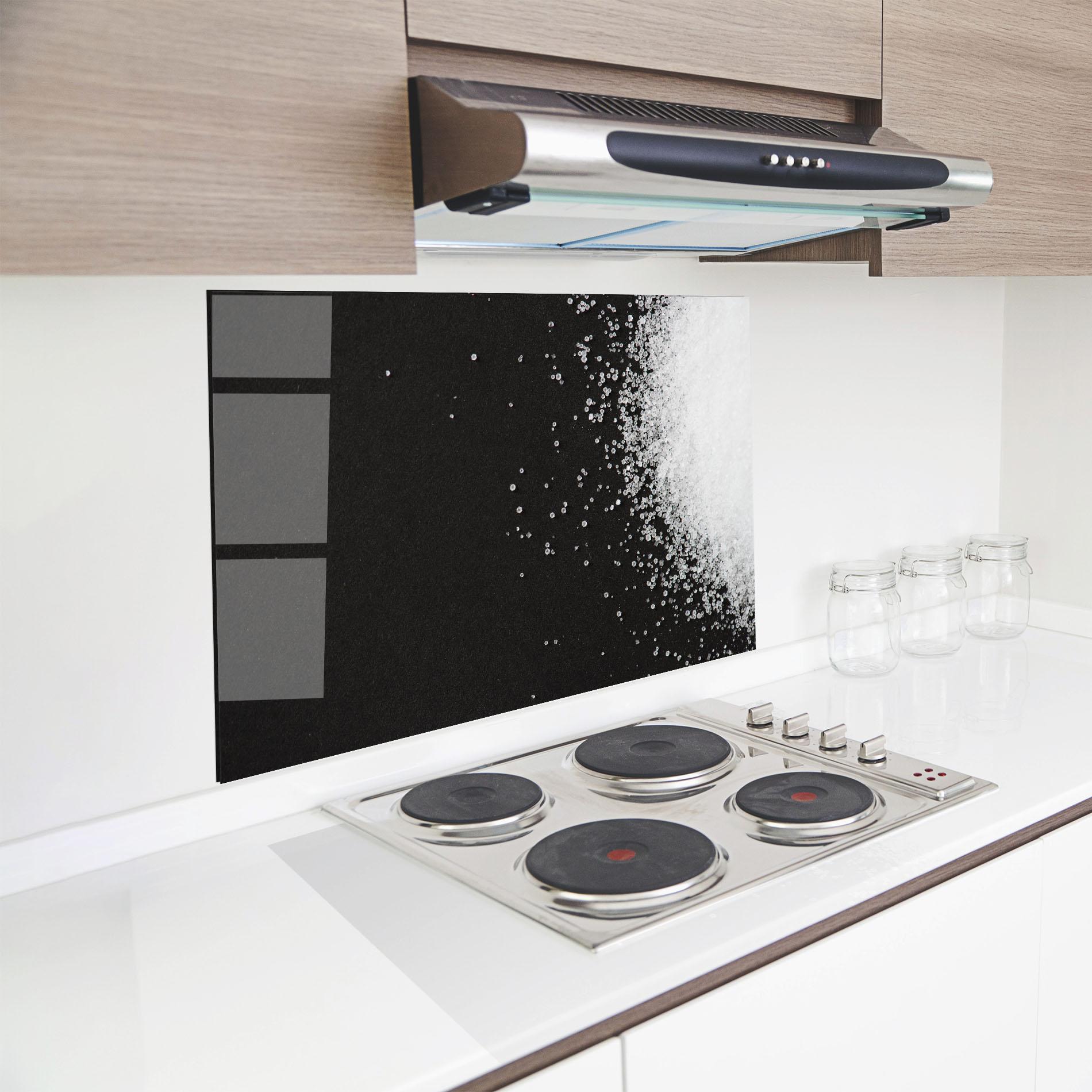 Panel Szklany do Kuchni Salt Texture mockup 8