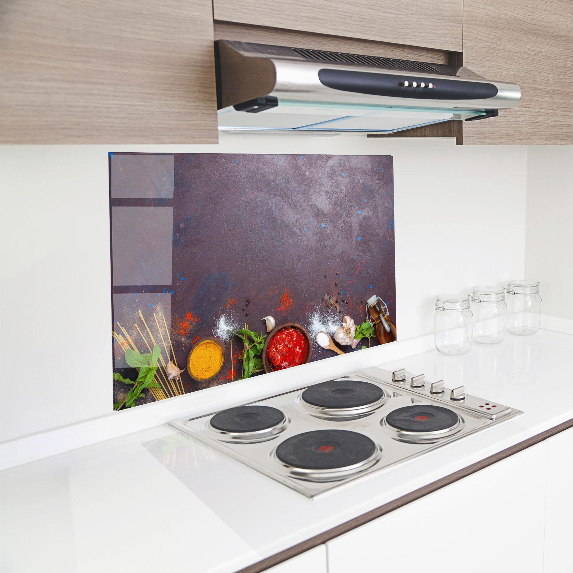 Panel Szklany do Kuchni Tomato Sauce mockup 8