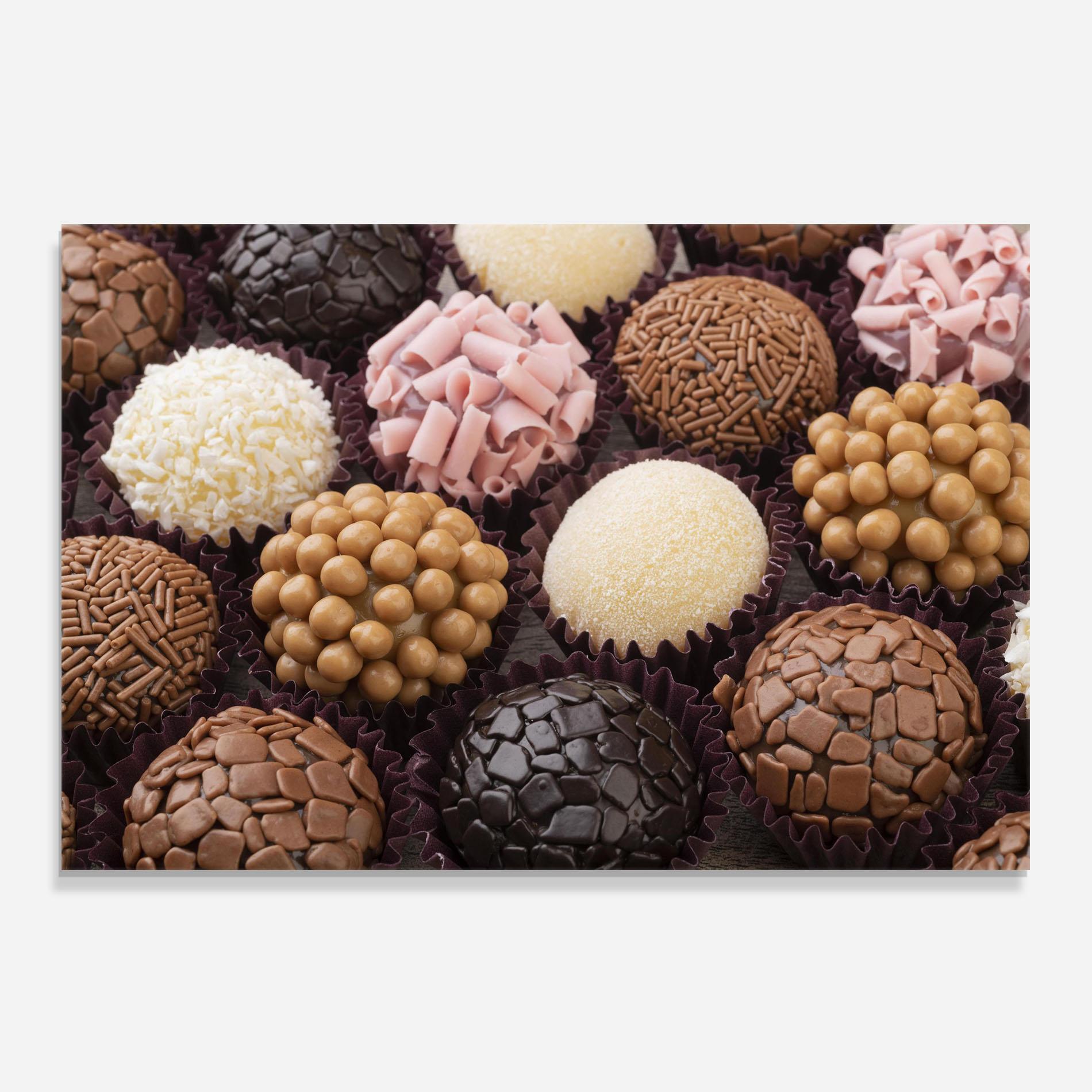 Panel Szklany do Kuchni Brazilian Brigadeiros mockup 0