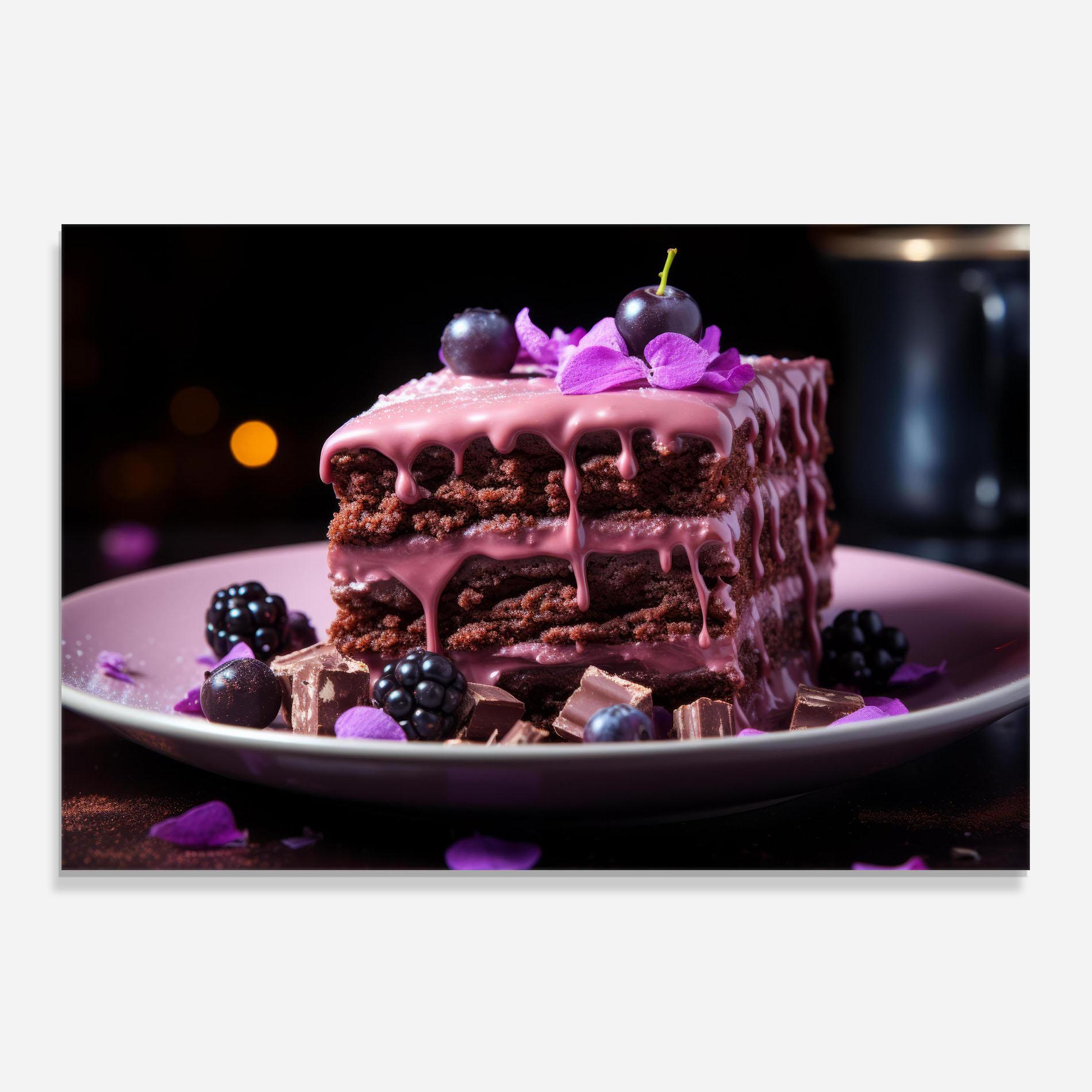 Panel Szklany do Kuchni Chocolate Berries mockup 0