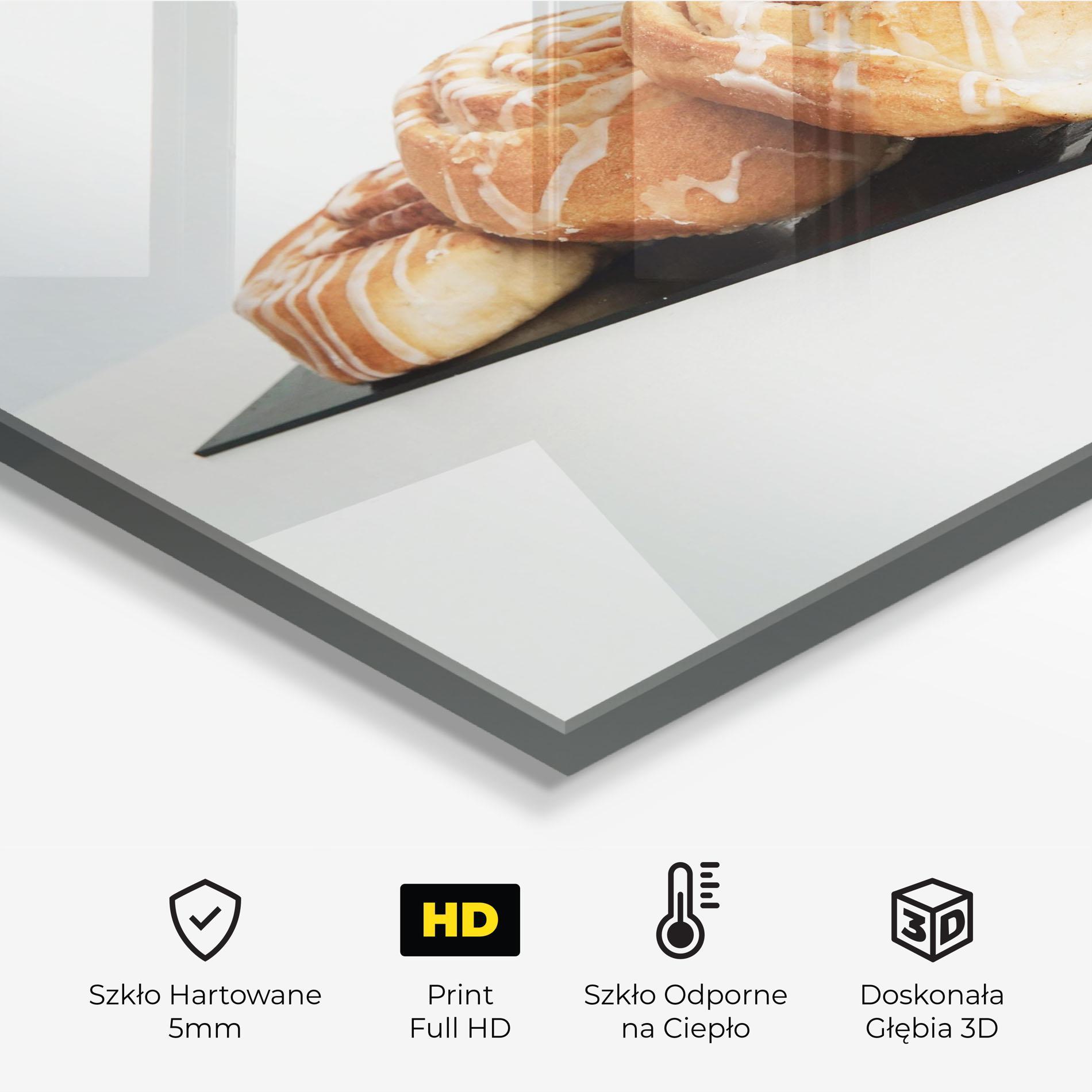 Panel Szklany do Kuchni Cinnamon Rolls mockup 2