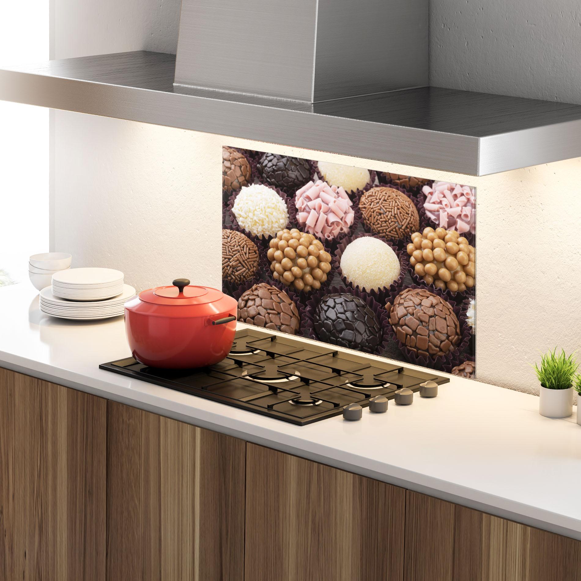 Panel Szklany do Kuchni Brazilian Brigadeiros mockup 4
