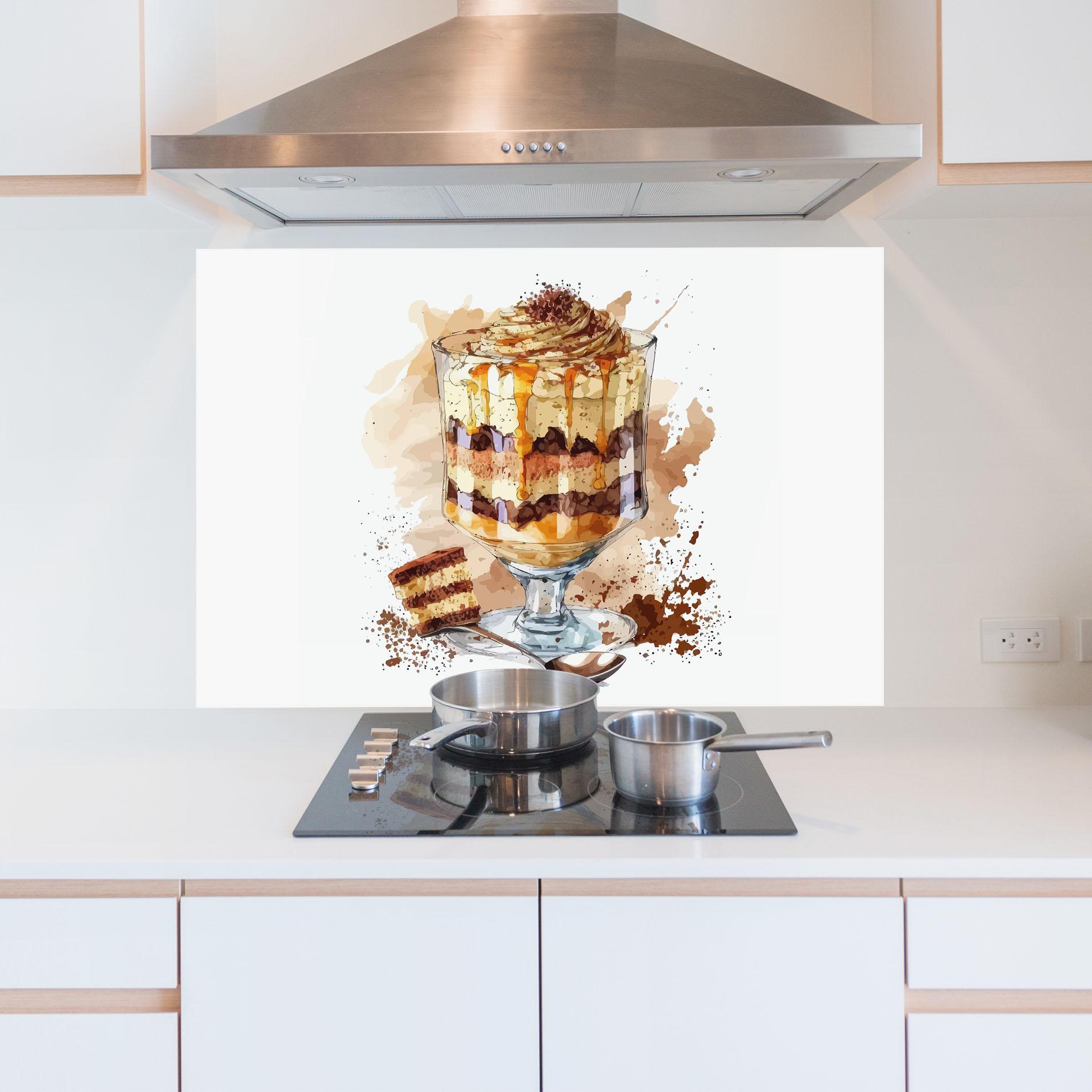 Panel Szklany do Kuchni Cup Dessert mockup 5