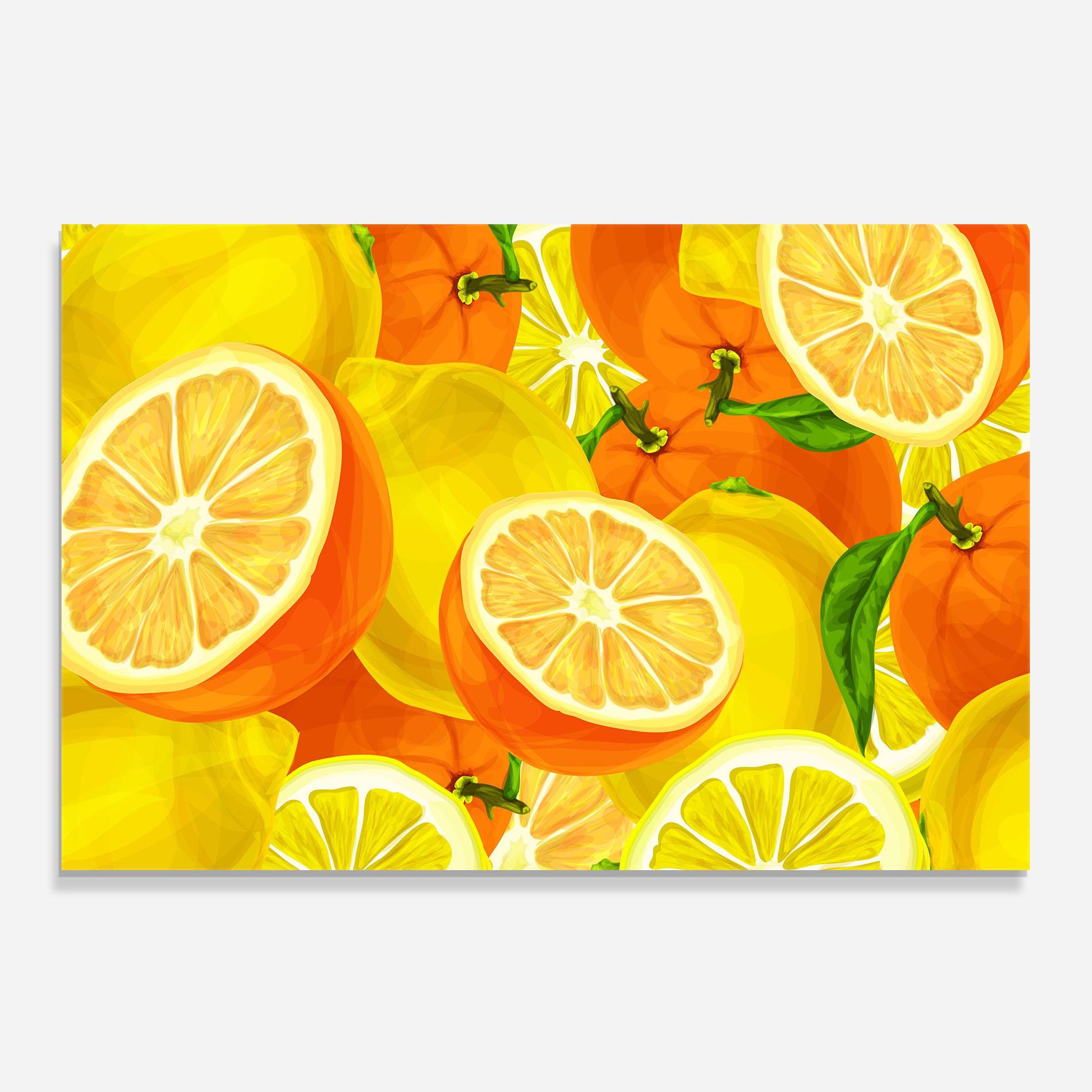Panel Szklany do Kuchni Juicy Orange mockup 0