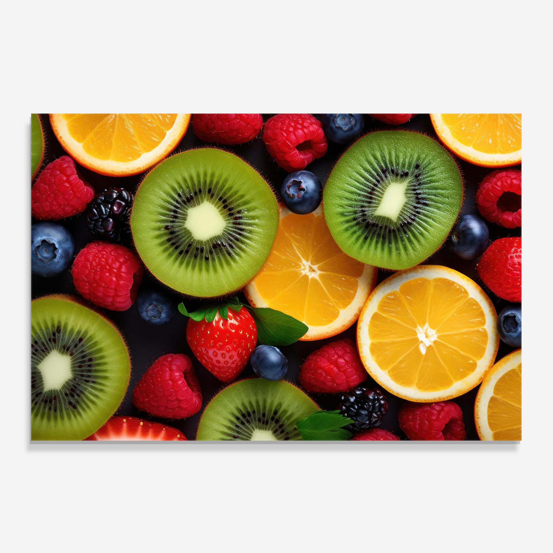 Panel Szklany do Kuchni Kiwi Fruit Mix mockup 0