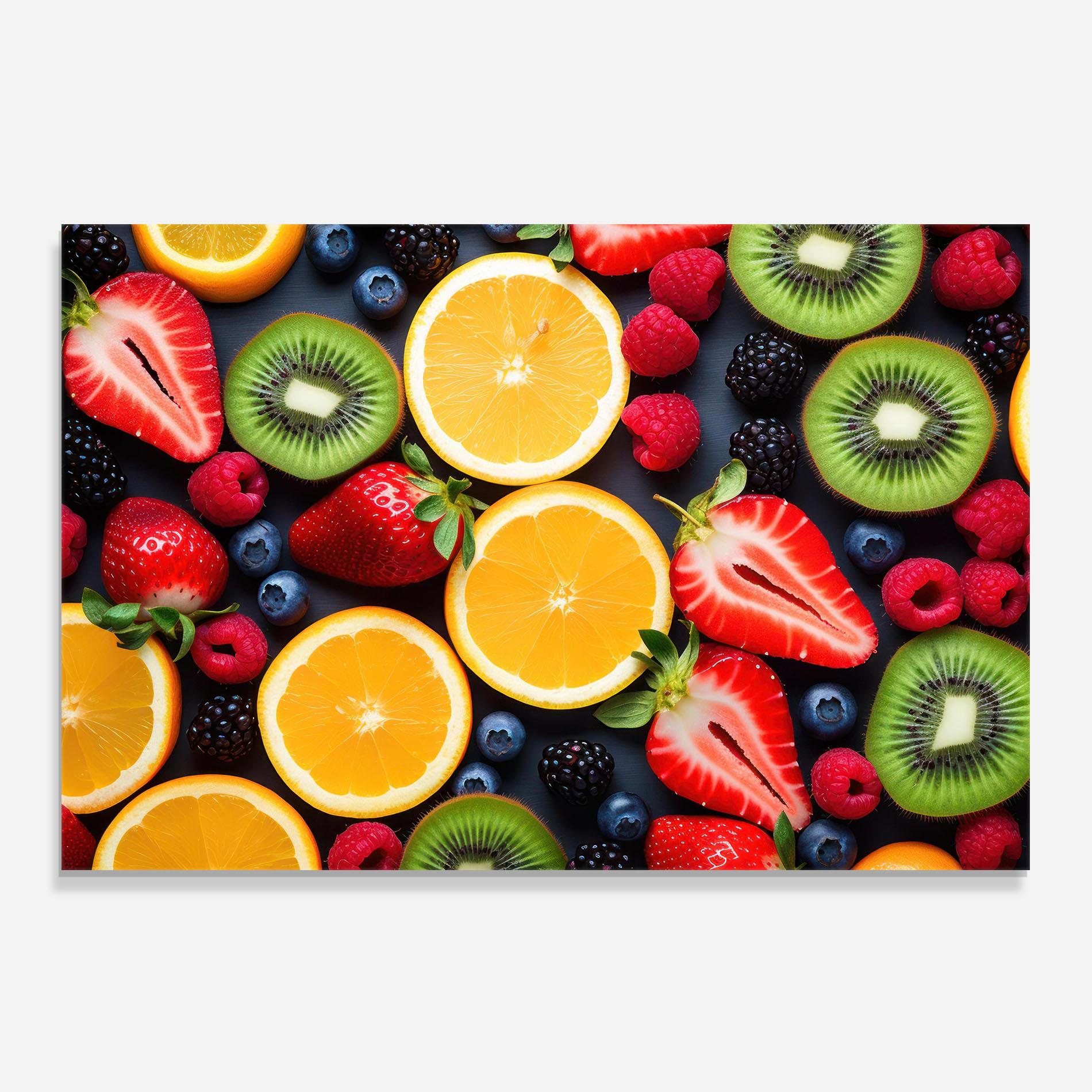 Panel Szklany do Kuchni Orange Fruit Mix mockup 0