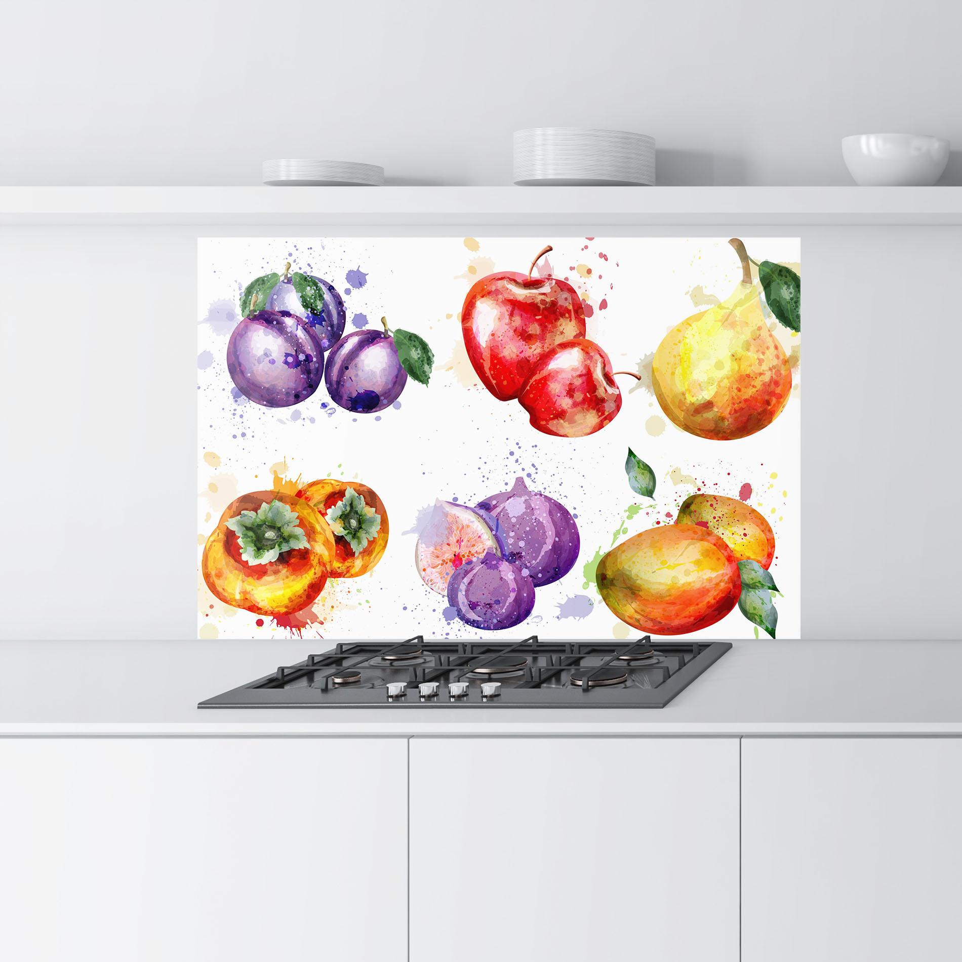Panel Szklany do Kuchni Fruits Art mockup 9