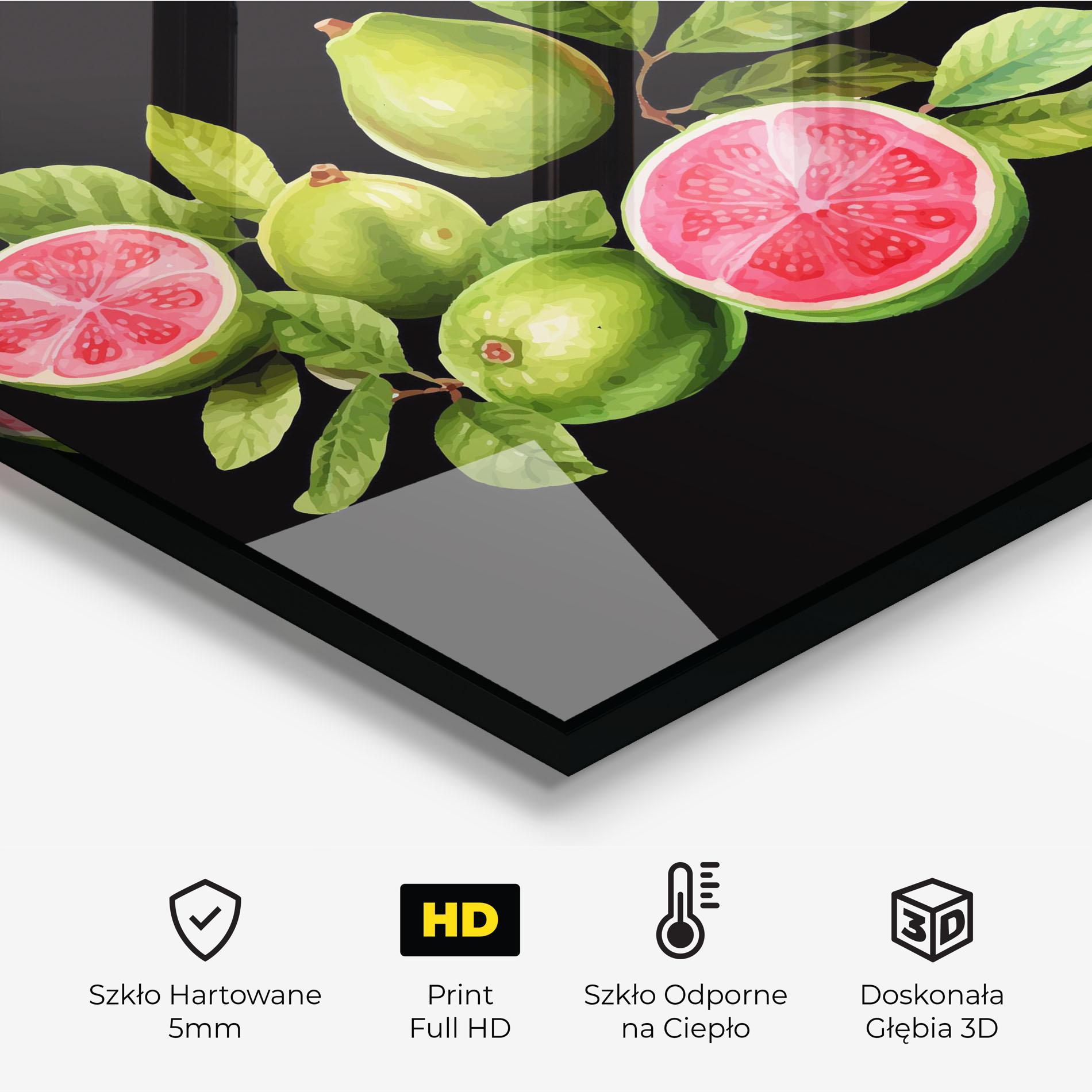 Panel Szklany do Kuchni Green Fruit mockup 2