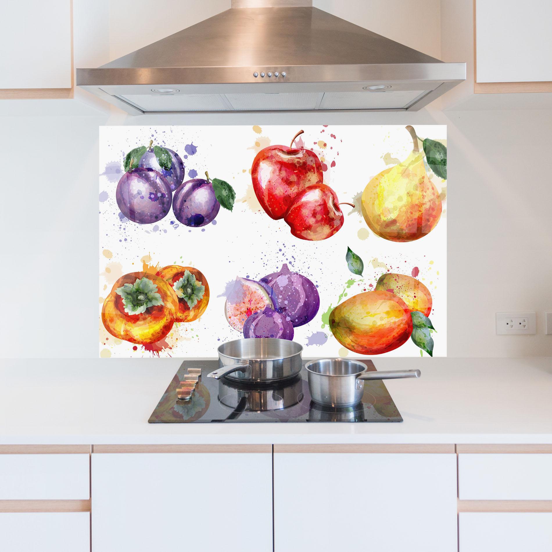 Panel Szklany do Kuchni Fruits Art mockup 5