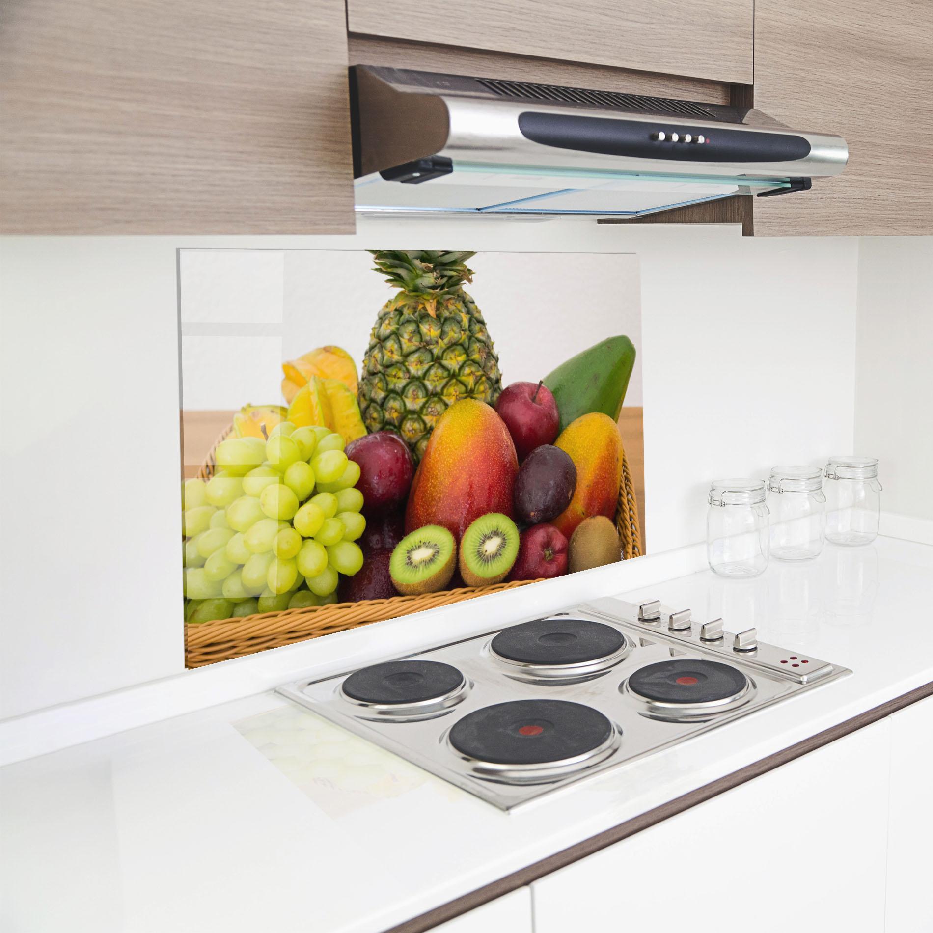 Panel Szklany do Kuchni Fruit Basket mockup 8