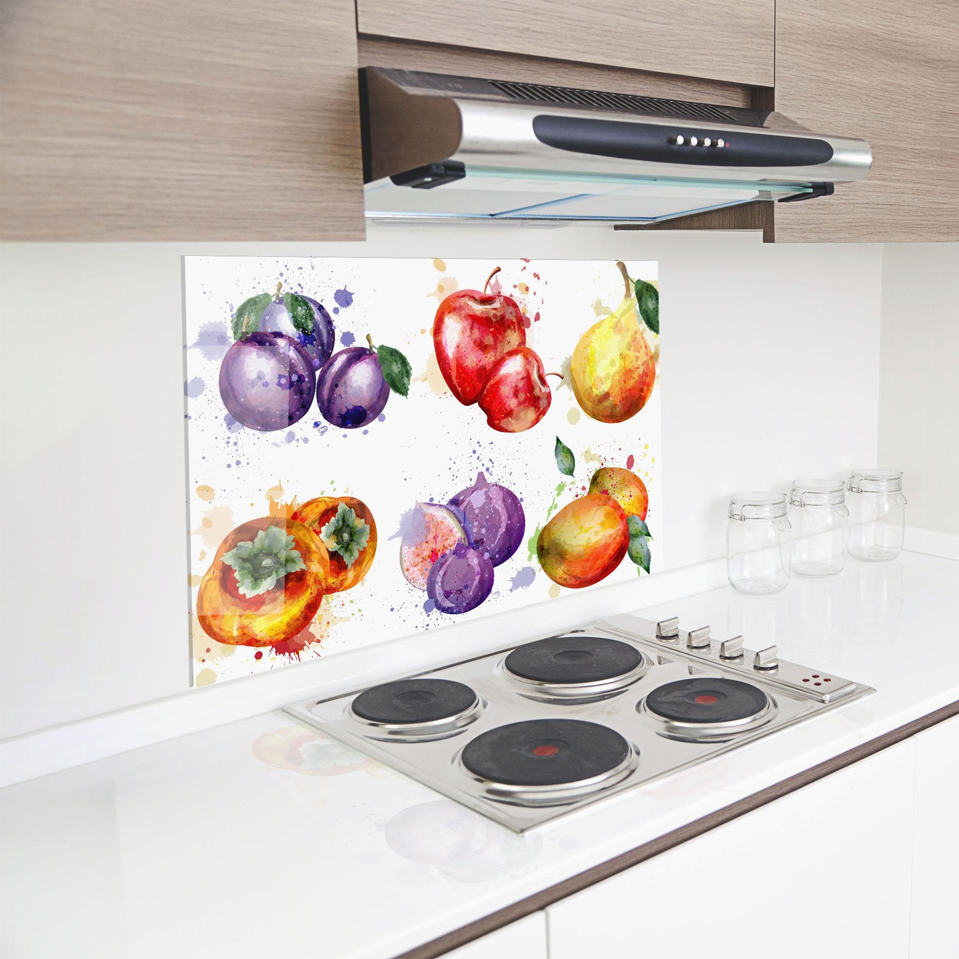 Panel Szklany do Kuchni Fruits Art mockup 8