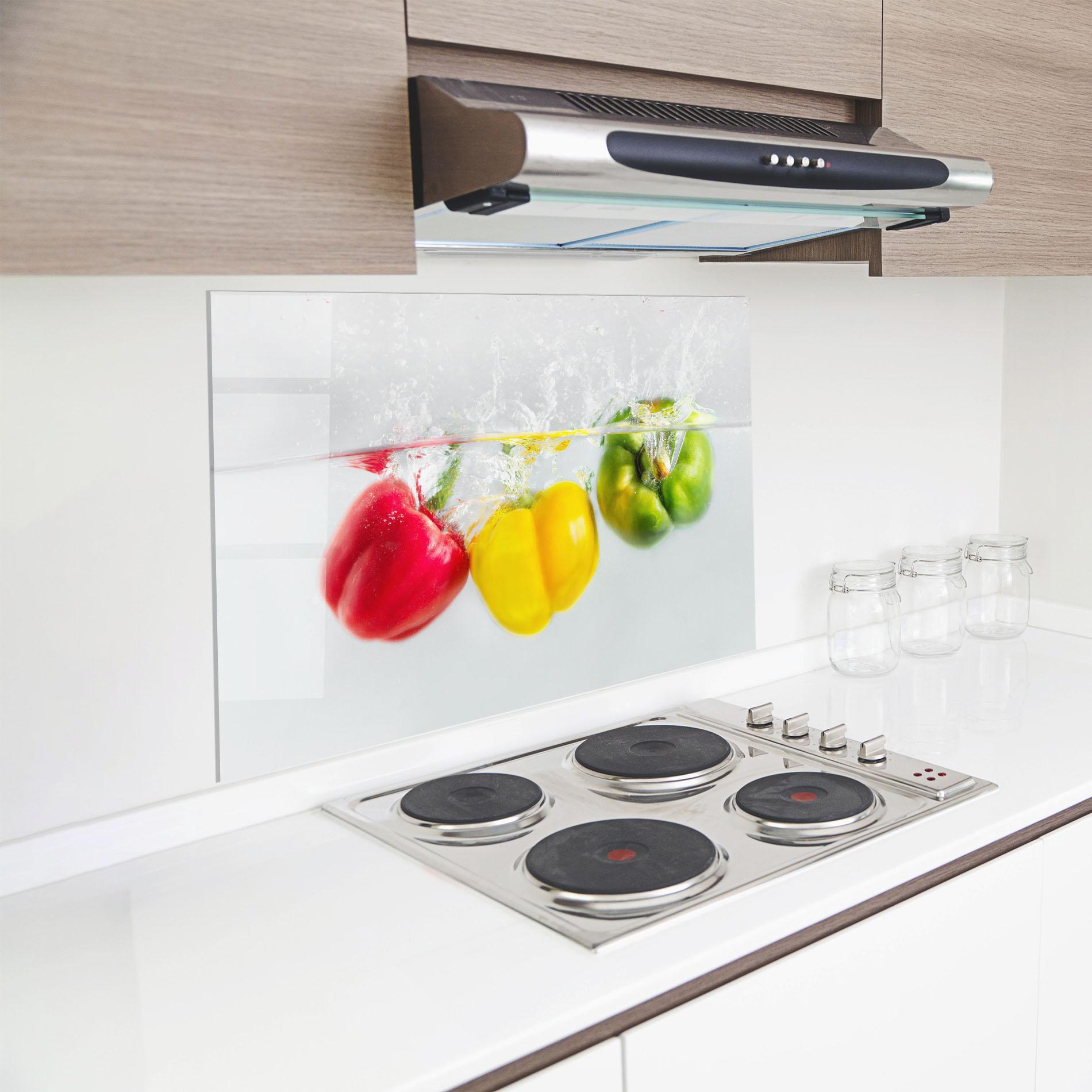 Panel Szklany do Kuchni Colorful Bellpepper mockup 8