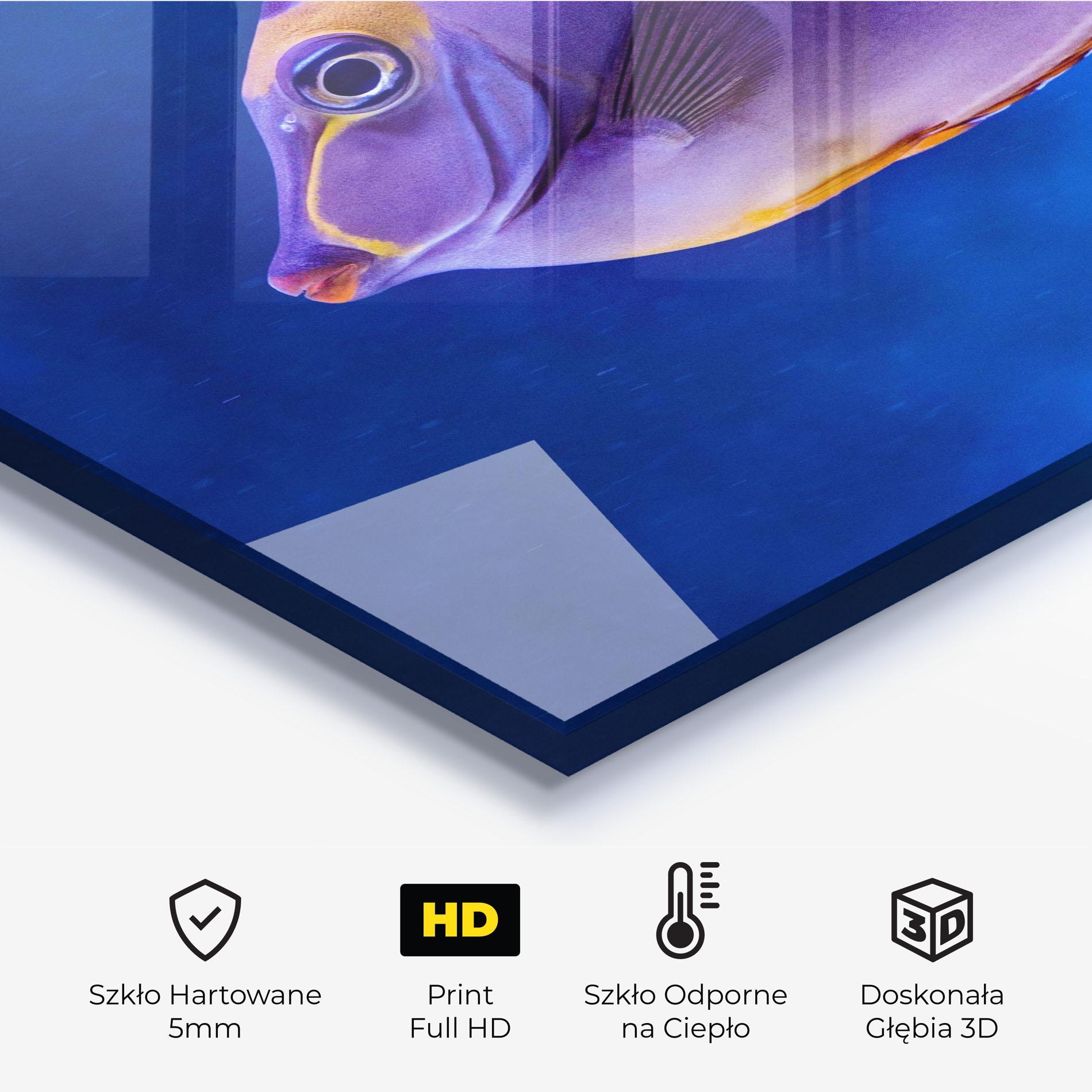 Panel Szklany do Kuchni Pink Lips Fish mockup 2