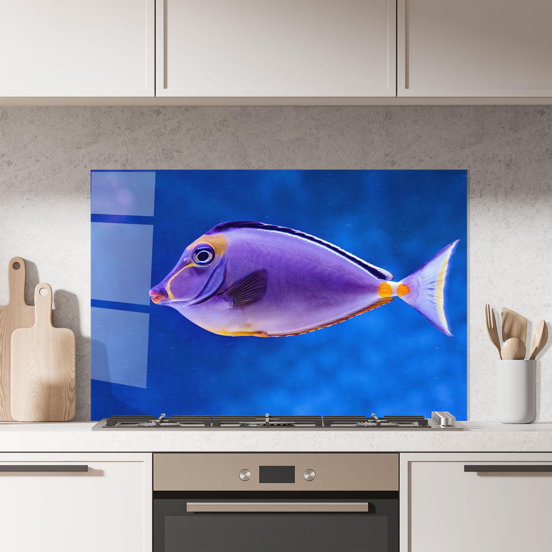 Panel Szklany do Kuchni Pink Lips Fish mockup 7