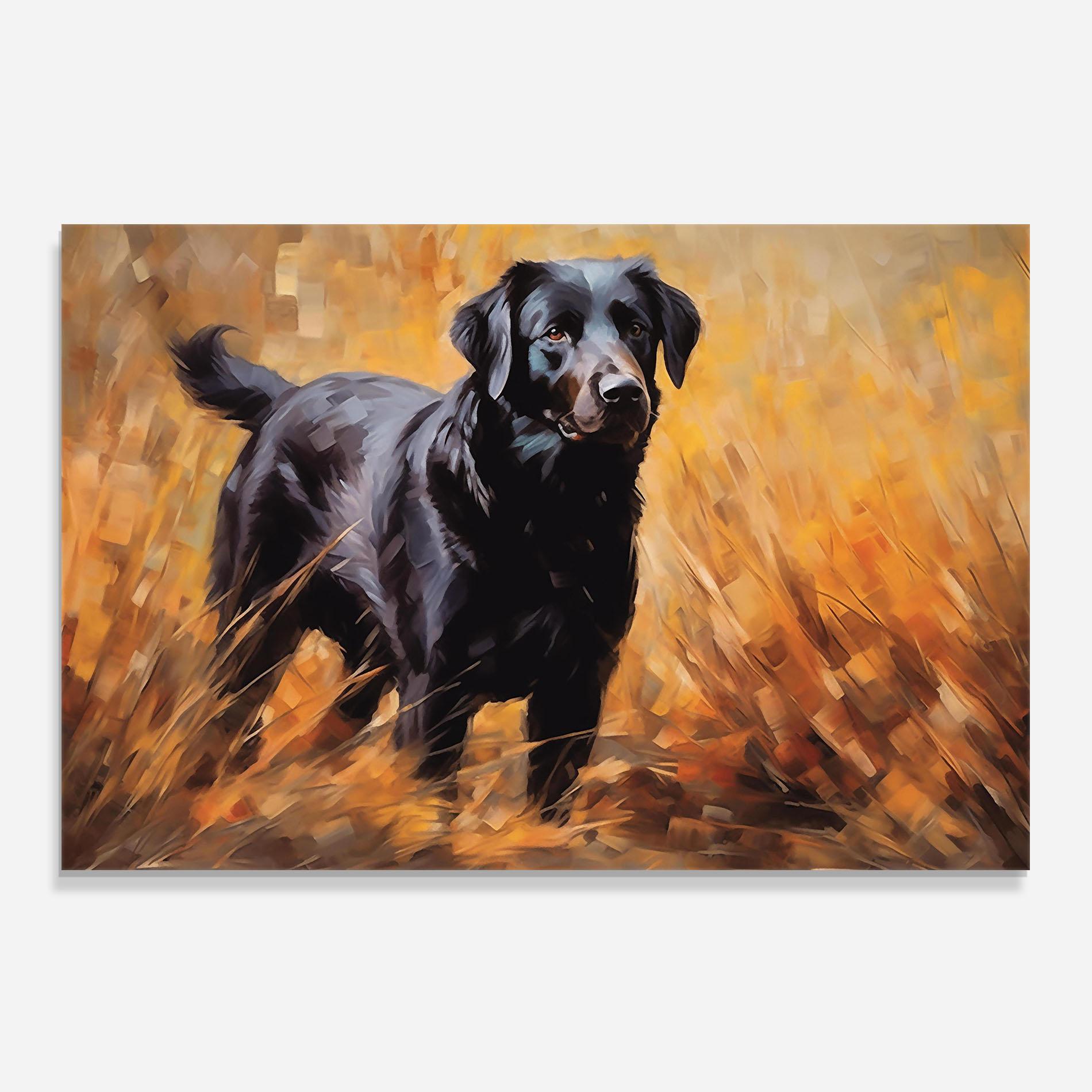 Panel Szklany do Kuchni Black Pretty Dog mockup 0
