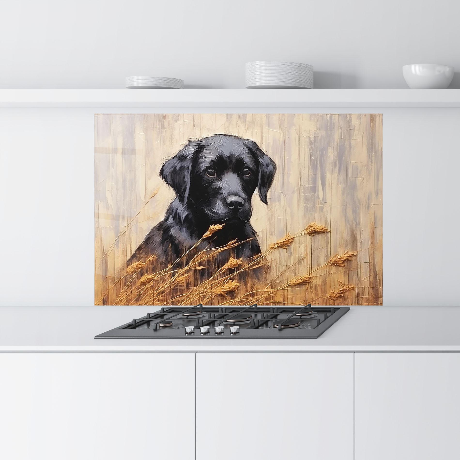 Panel Szklany do Kuchni Black Dog Art mockup 9